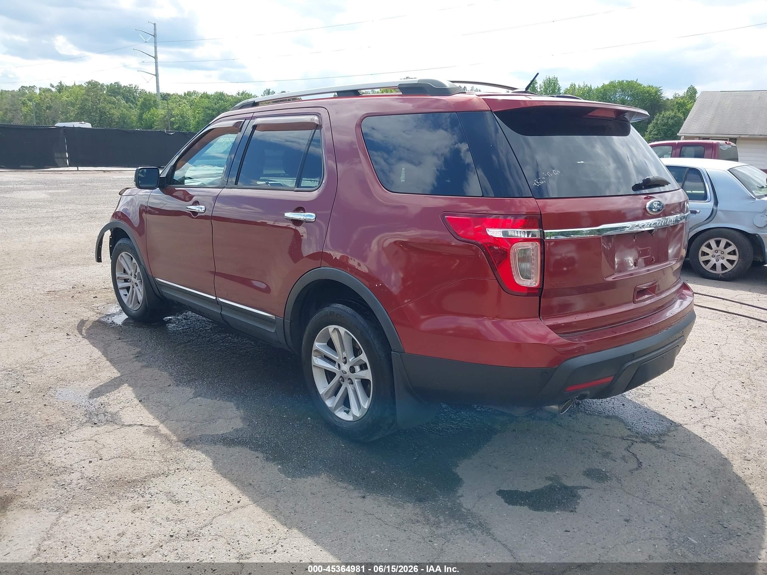 2014 Ford Explorer Xlt Red vin: 1FM5K8D86EGA15692