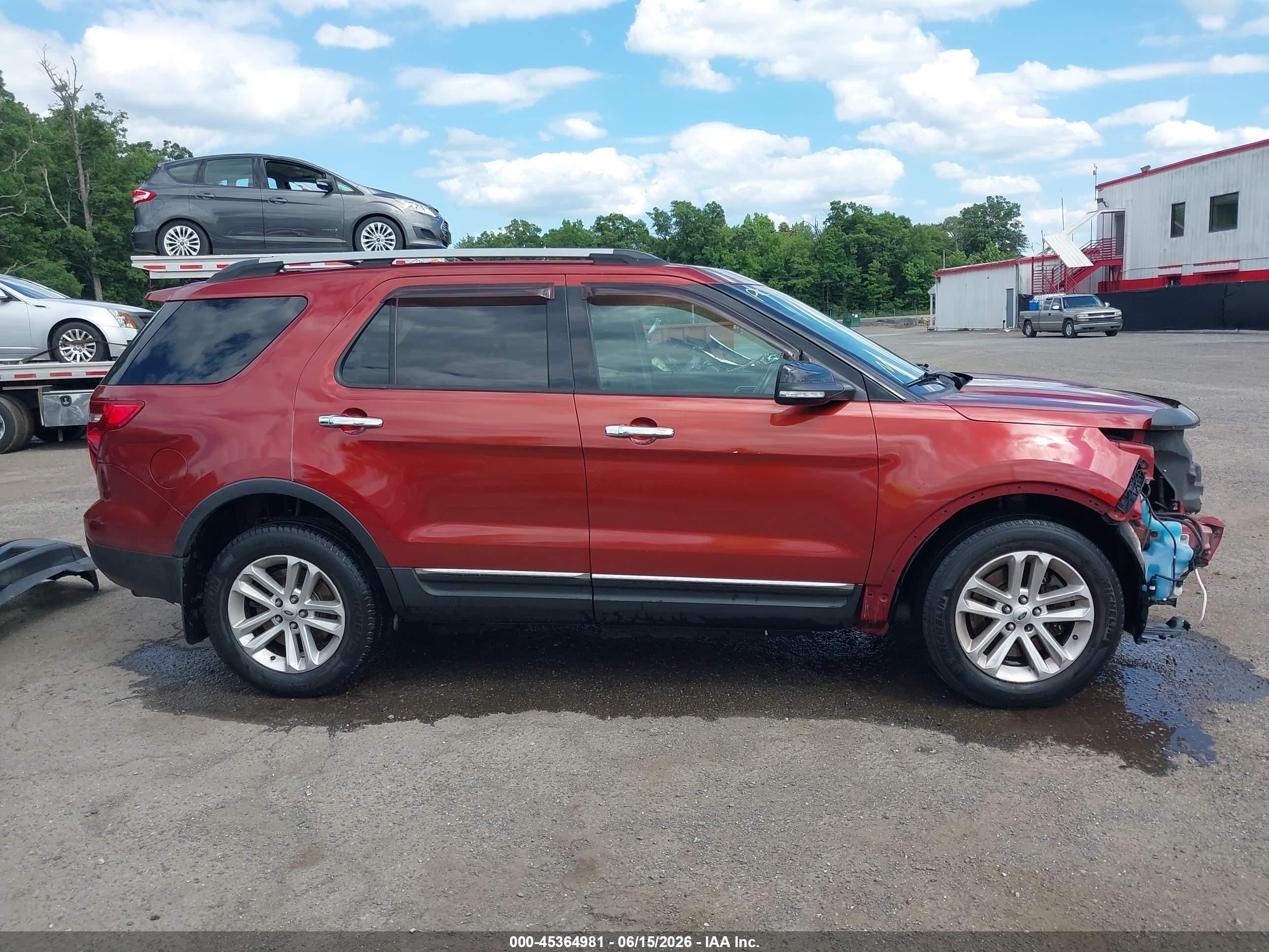 2014 Ford Explorer Xlt Red vin: 1FM5K8D86EGA15692