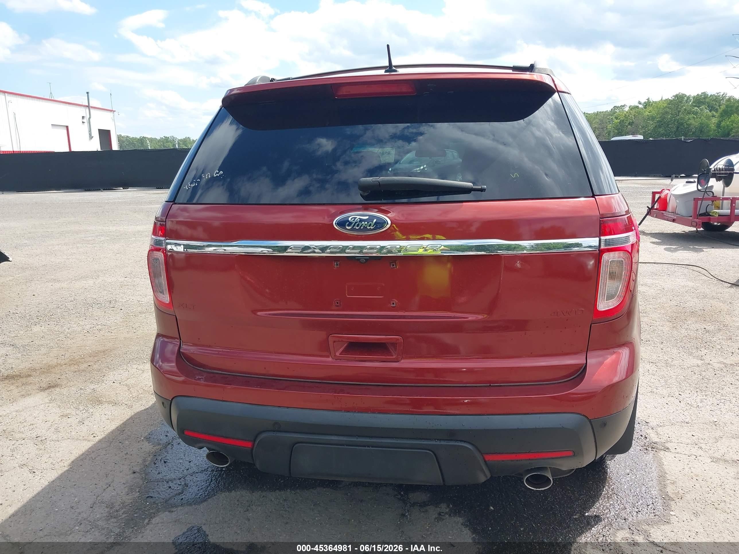 2014 Ford Explorer Xlt Red vin: 1FM5K8D86EGA15692