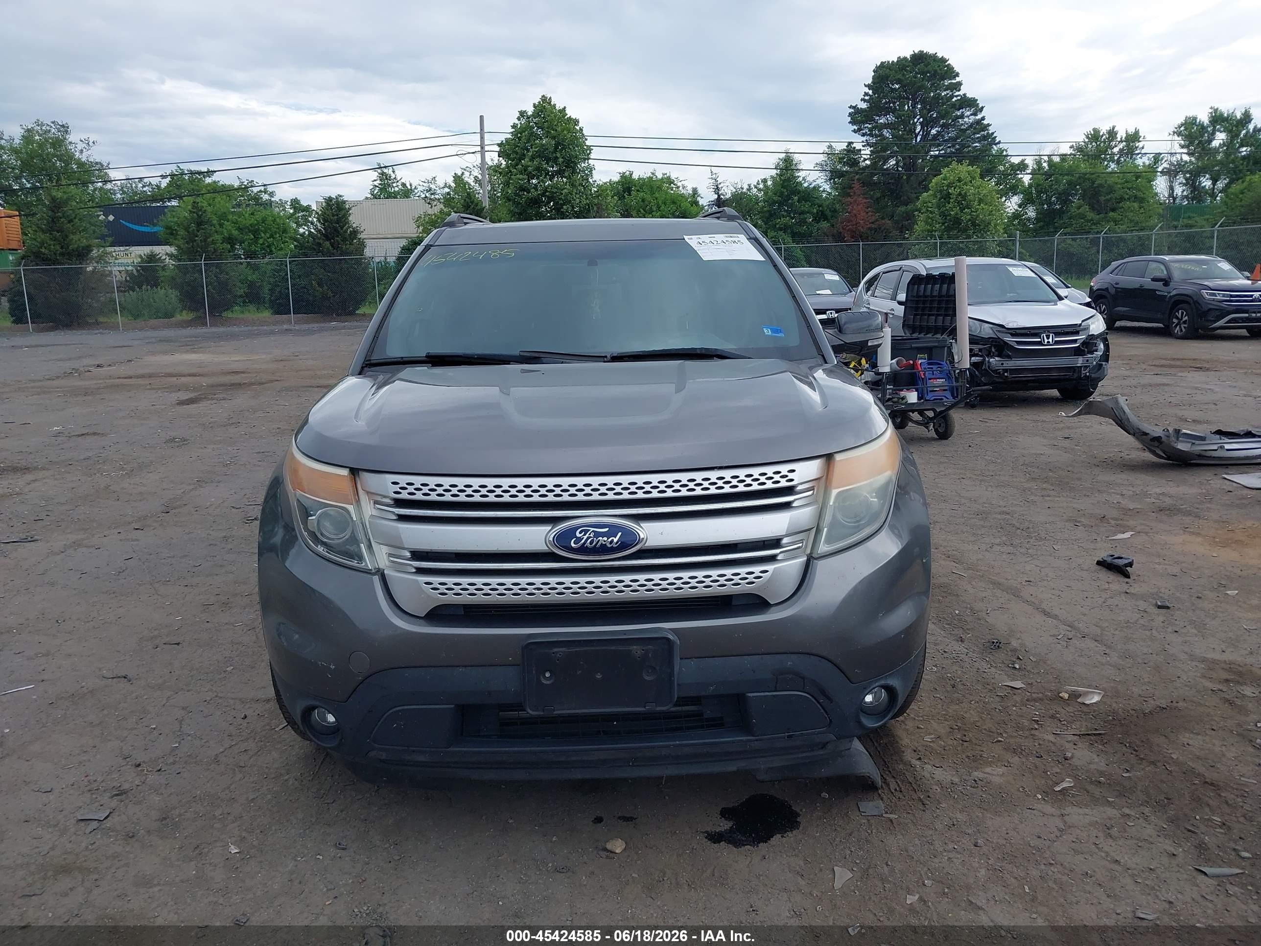 2014 Ford Explorer Xlt Gray vin: 1FM5K8D86EGA68022