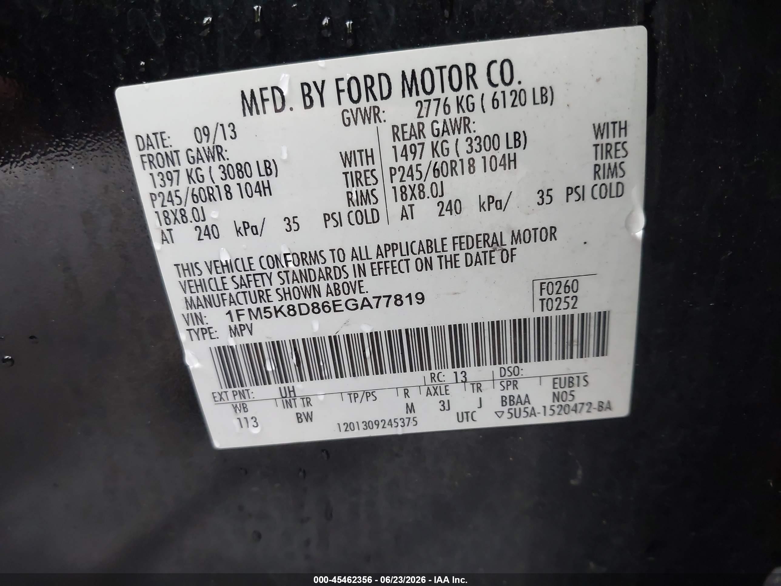 2014 Ford Explorer Xlt Black vin: 1FM5K8D86EGA77819