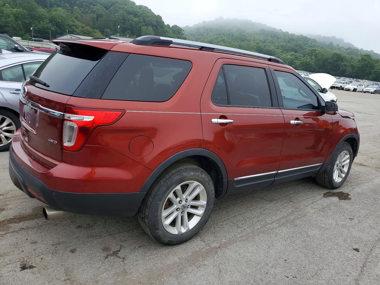 2014 Ford Explorer Xlt Orange vin: 1FM5K8D86EGB88936