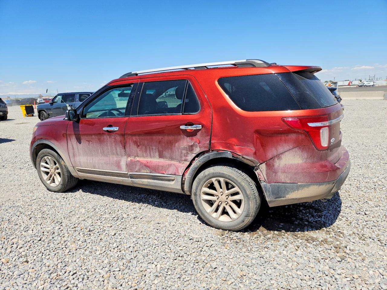 2014 Ford Explorer Xlt Burgundy vin: 1FM5K8D86EGC50495