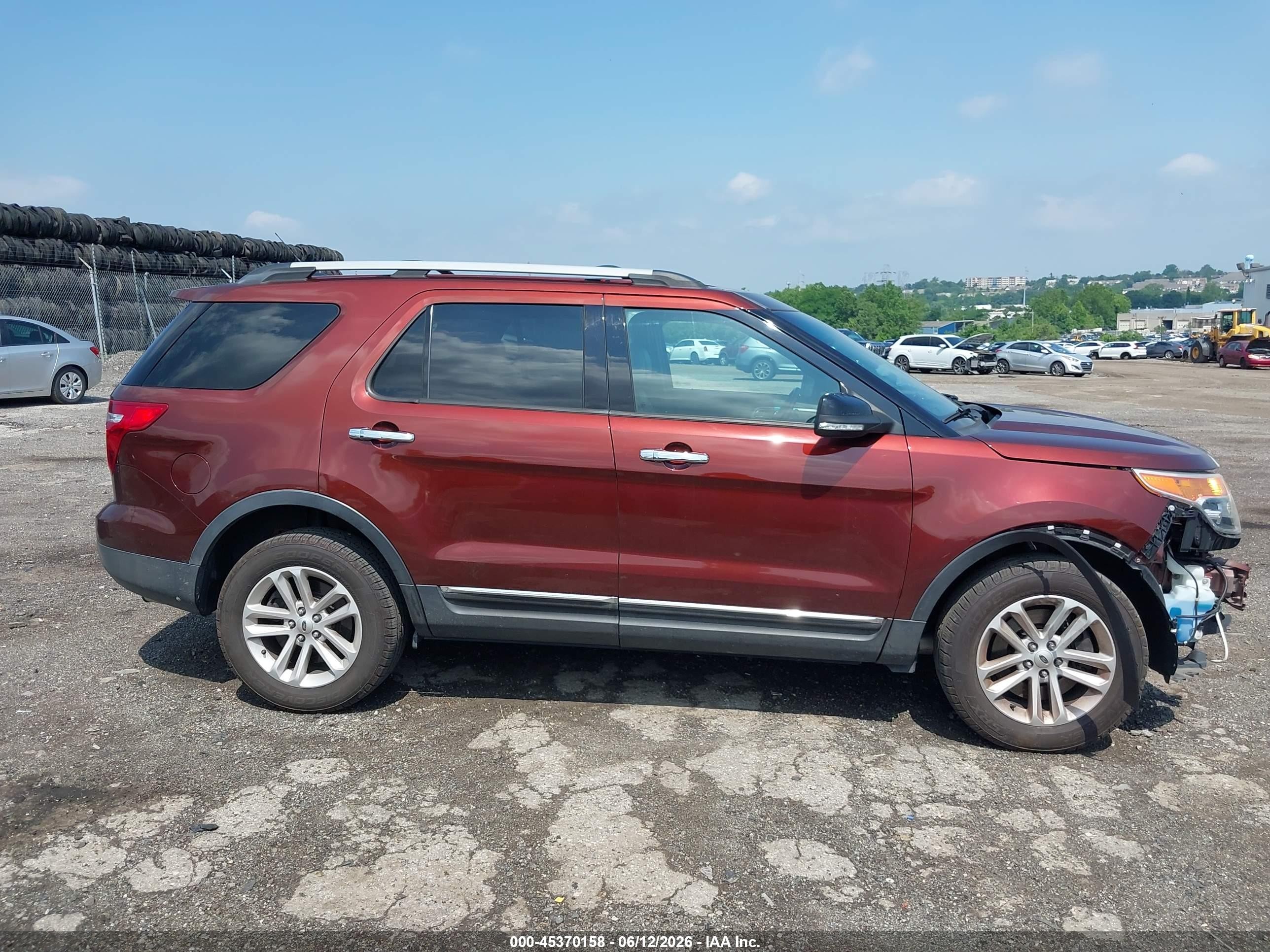 2015 Ford Explorer Xlt Orange vin: 1FM5K8D86FGA11742