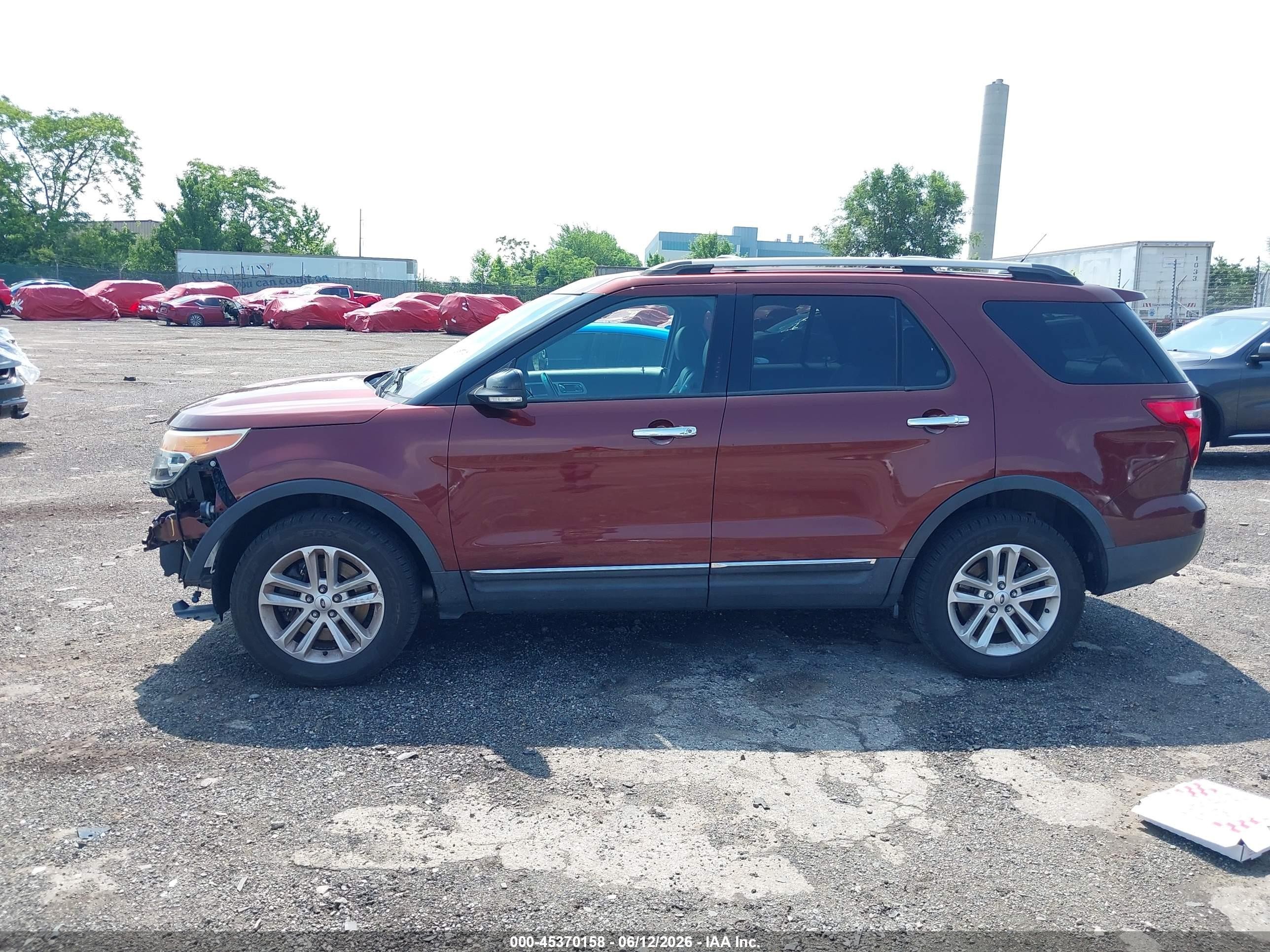 2015 Ford Explorer Xlt Orange vin: 1FM5K8D86FGA11742