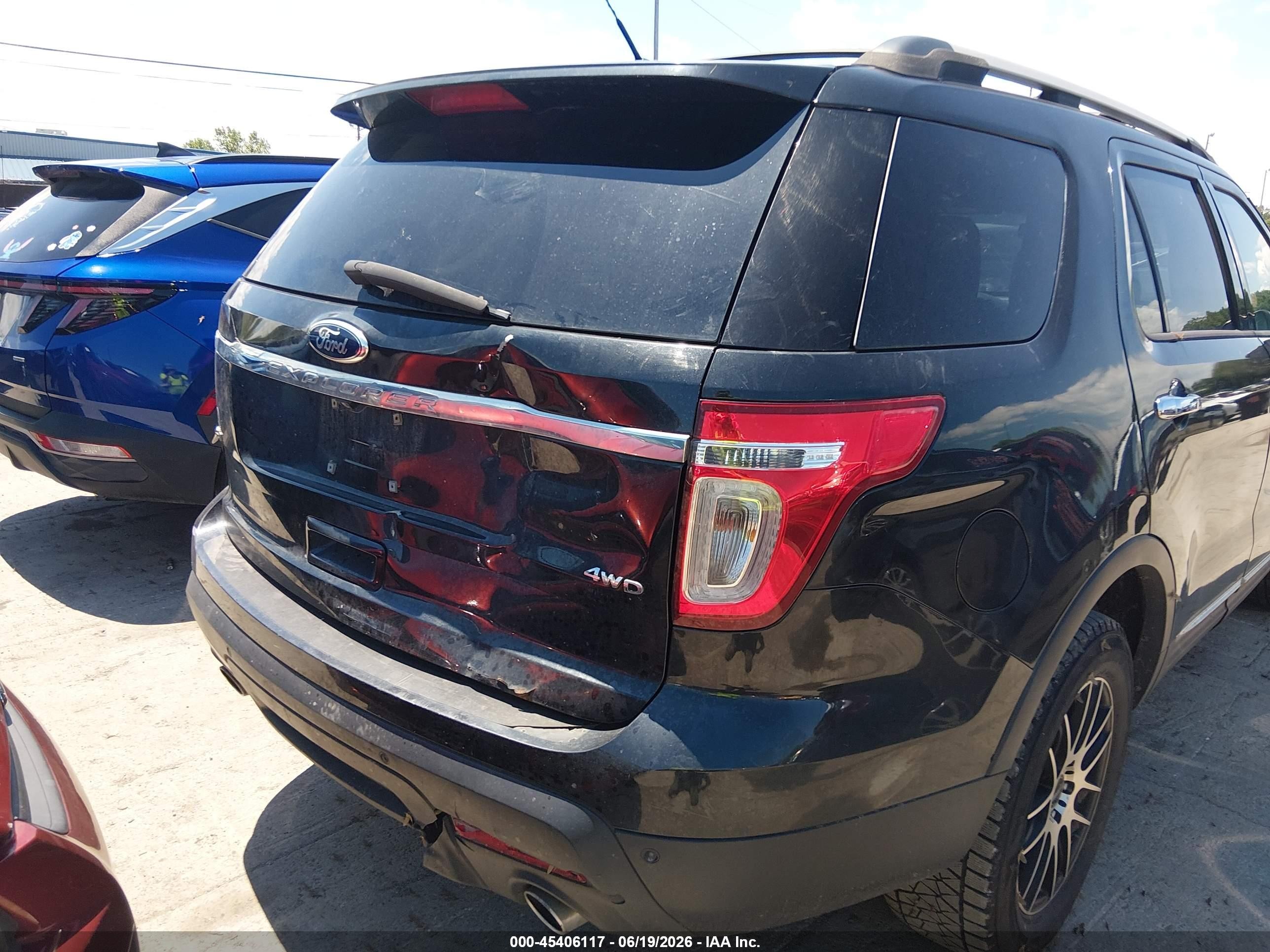 2015 Ford Explorer Xlt Black vin: 1FM5K8D86FGA21963