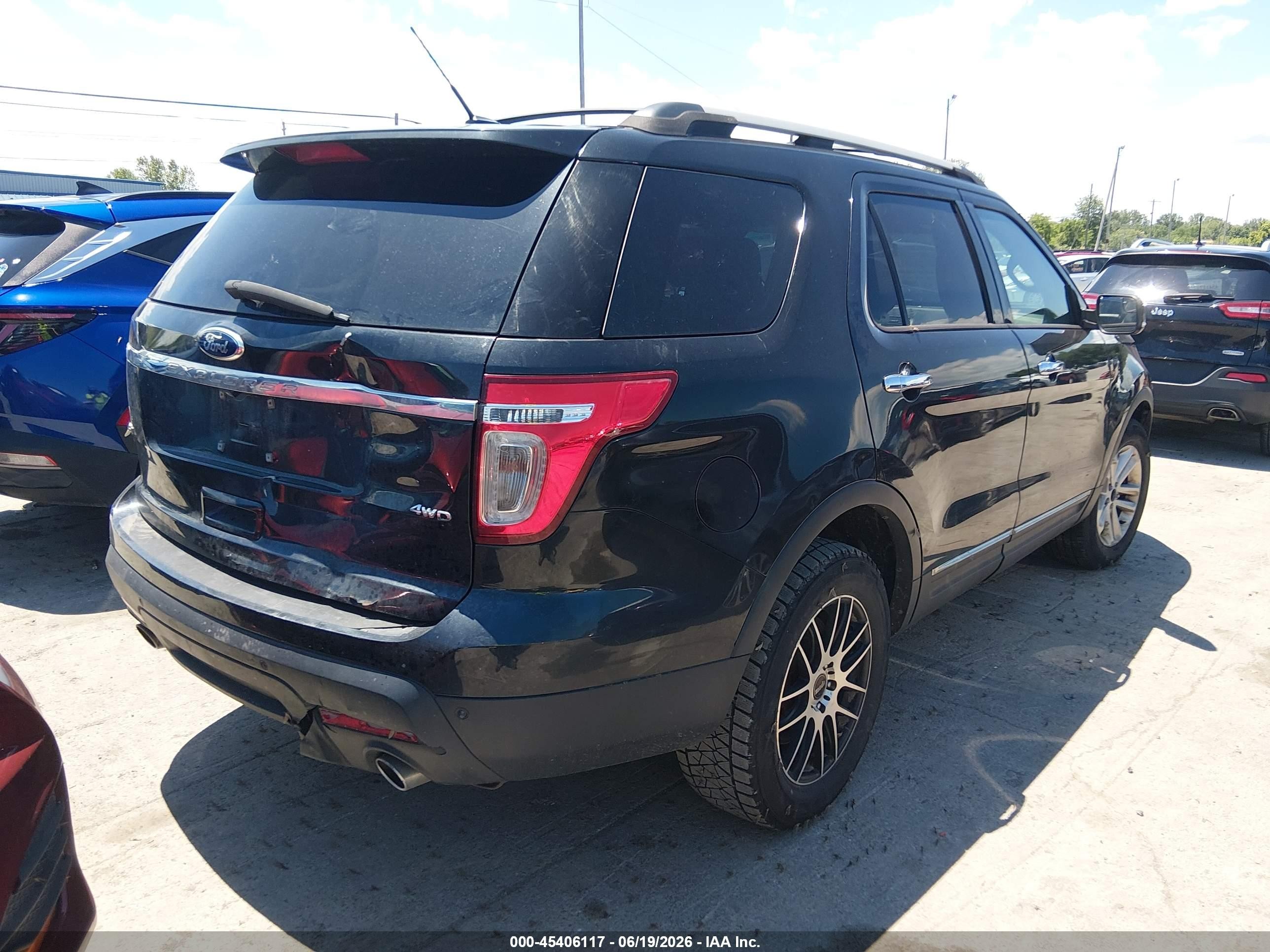 2015 Ford Explorer Xlt Black vin: 1FM5K8D86FGA21963