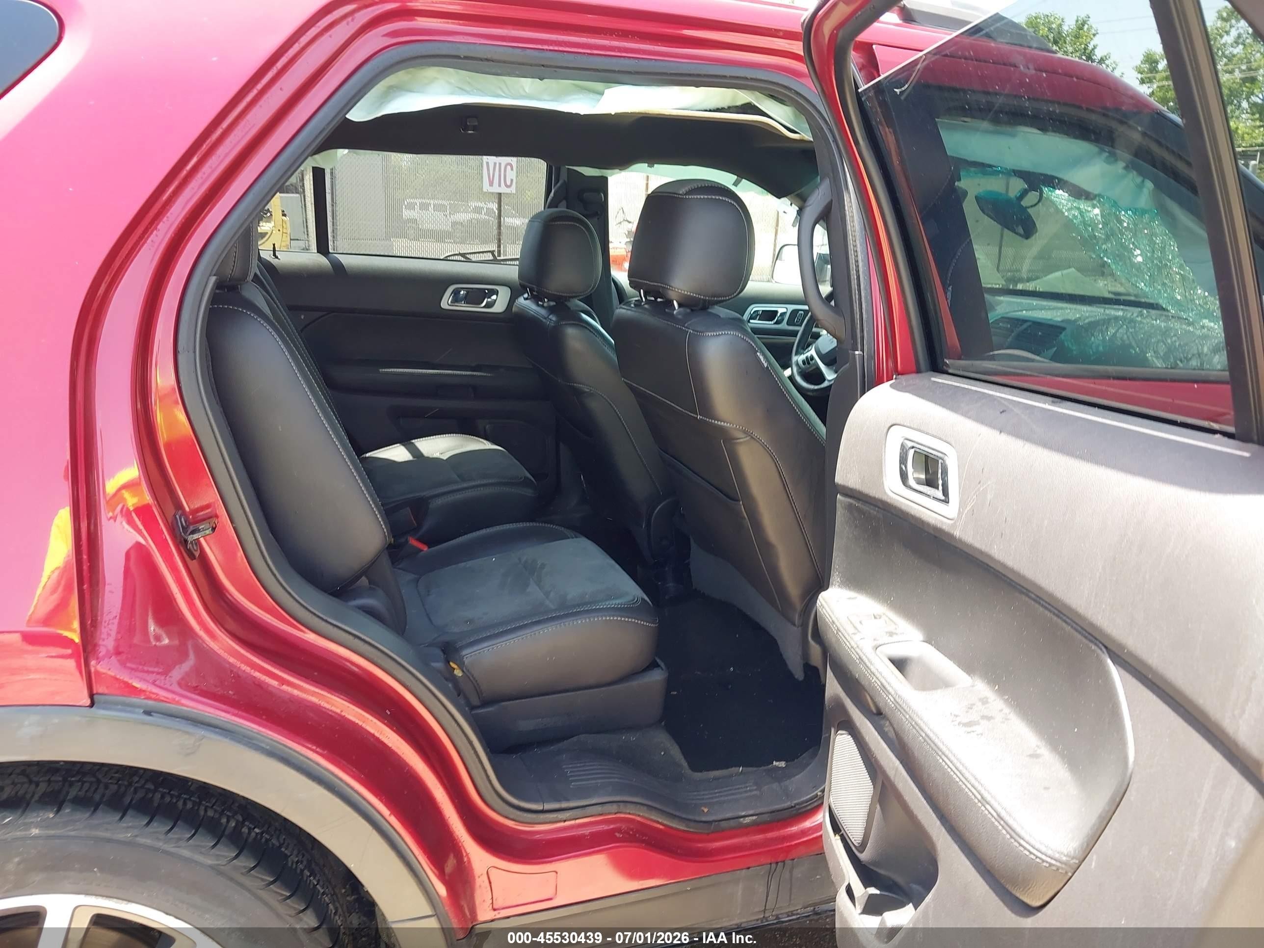 2015 Ford Explorer Xlt Red vin: 1FM5K8D86FGA25401