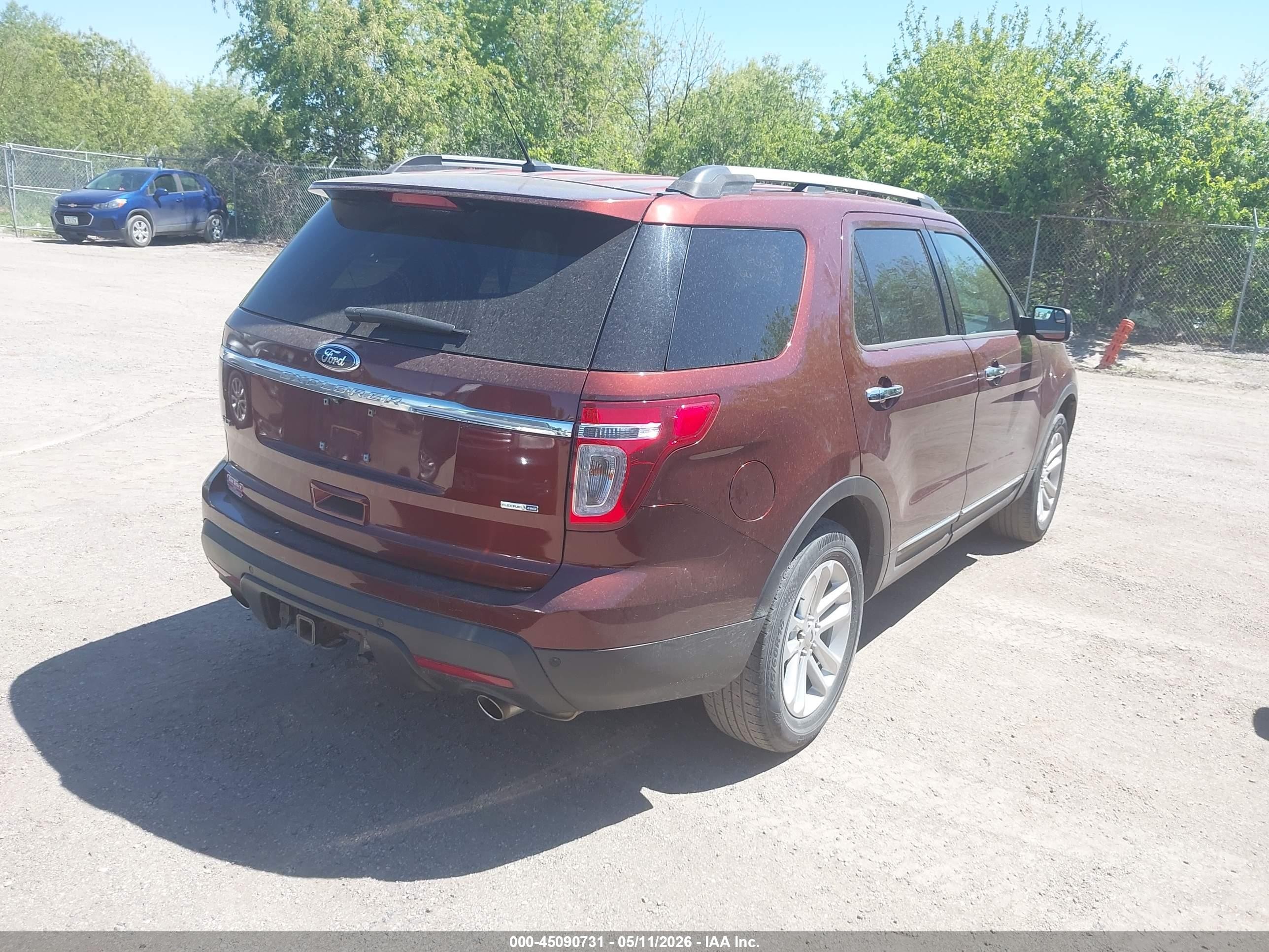 2015 Ford Explorer Xlt Burgundy vin: 1FM5K8D86FGA39881