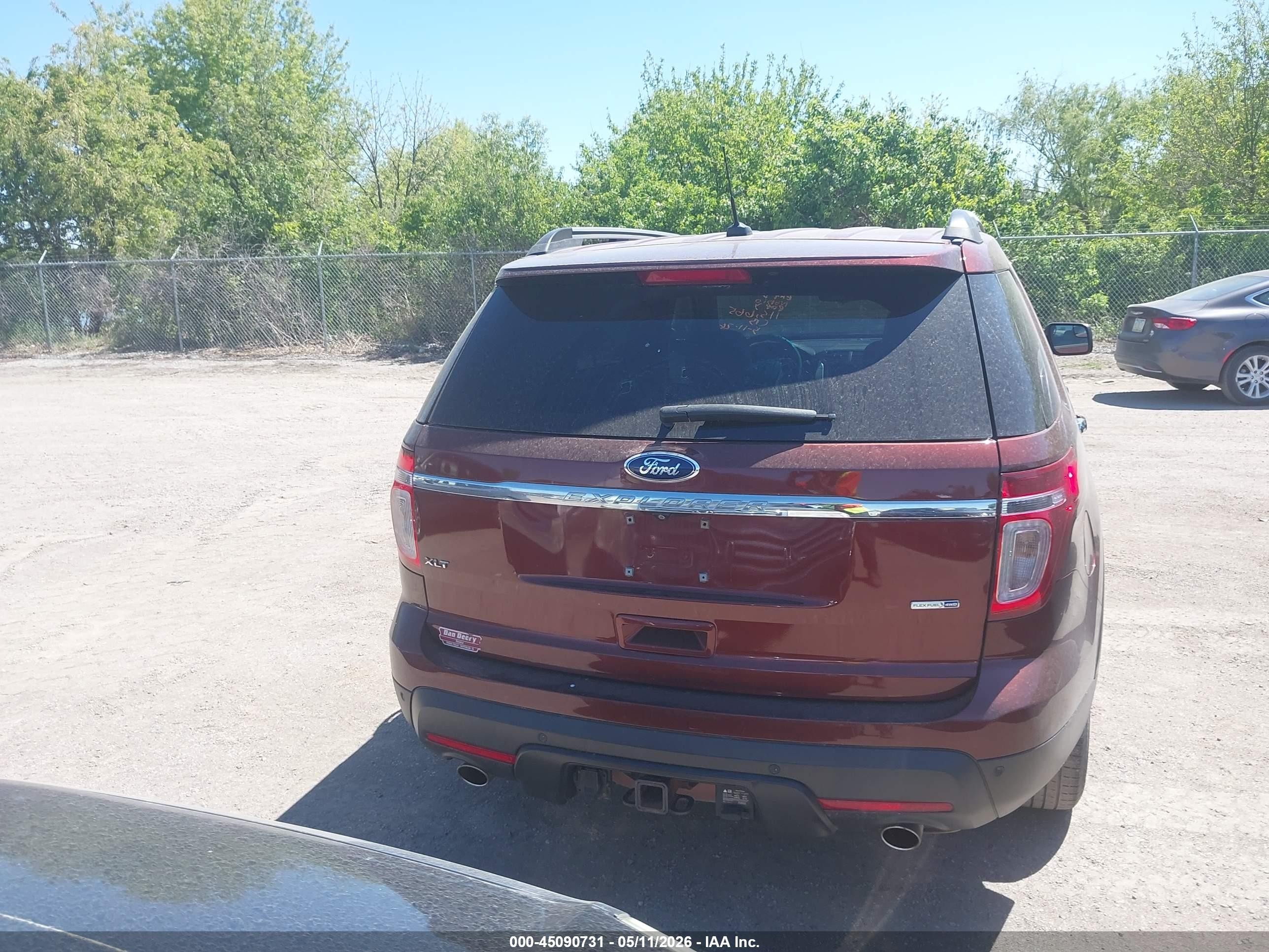2015 Ford Explorer Xlt Burgundy vin: 1FM5K8D86FGA39881
