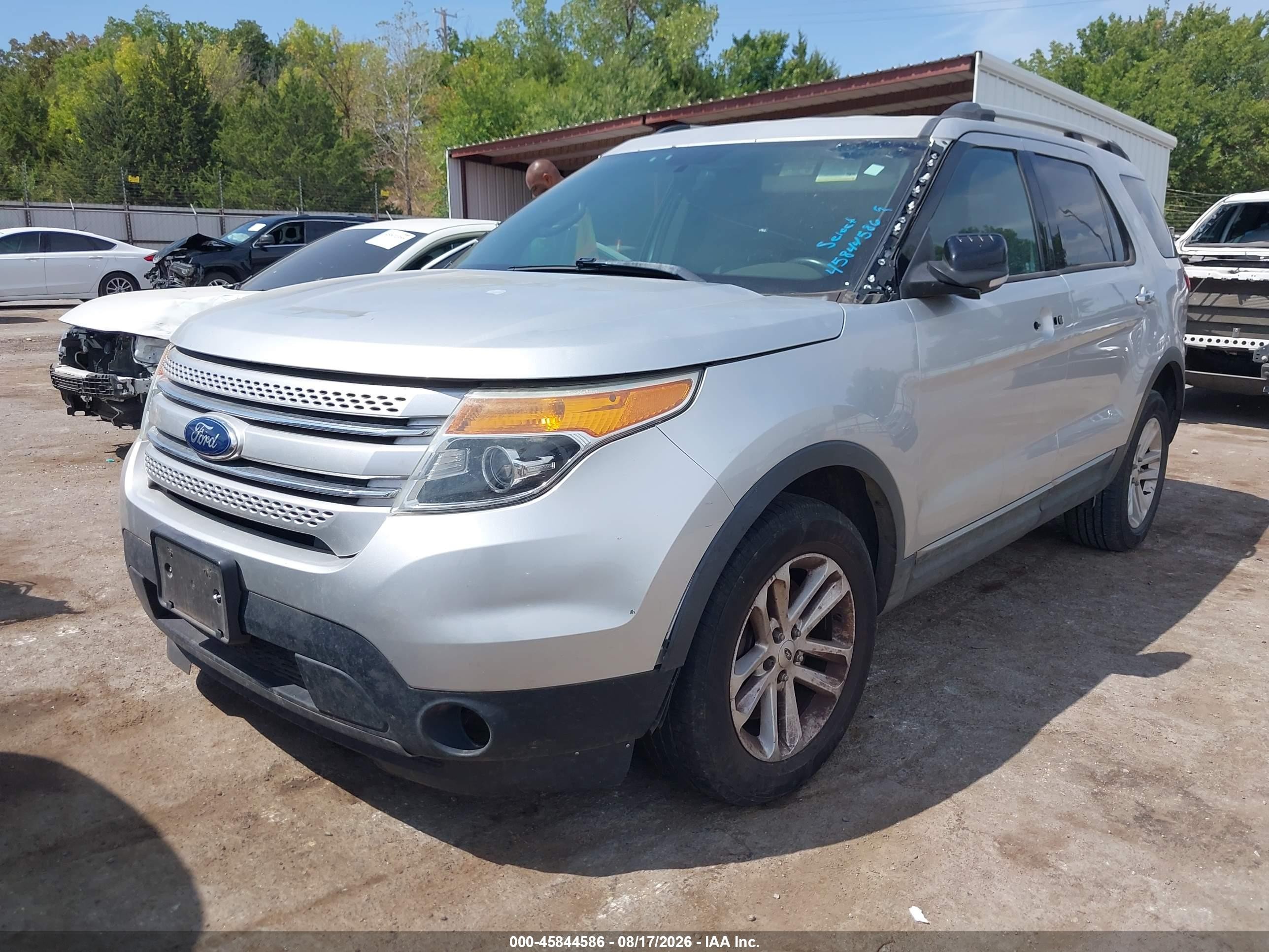 2015 Ford Explorer Xlt Silver vin: 1FM5K8D86FGA52890