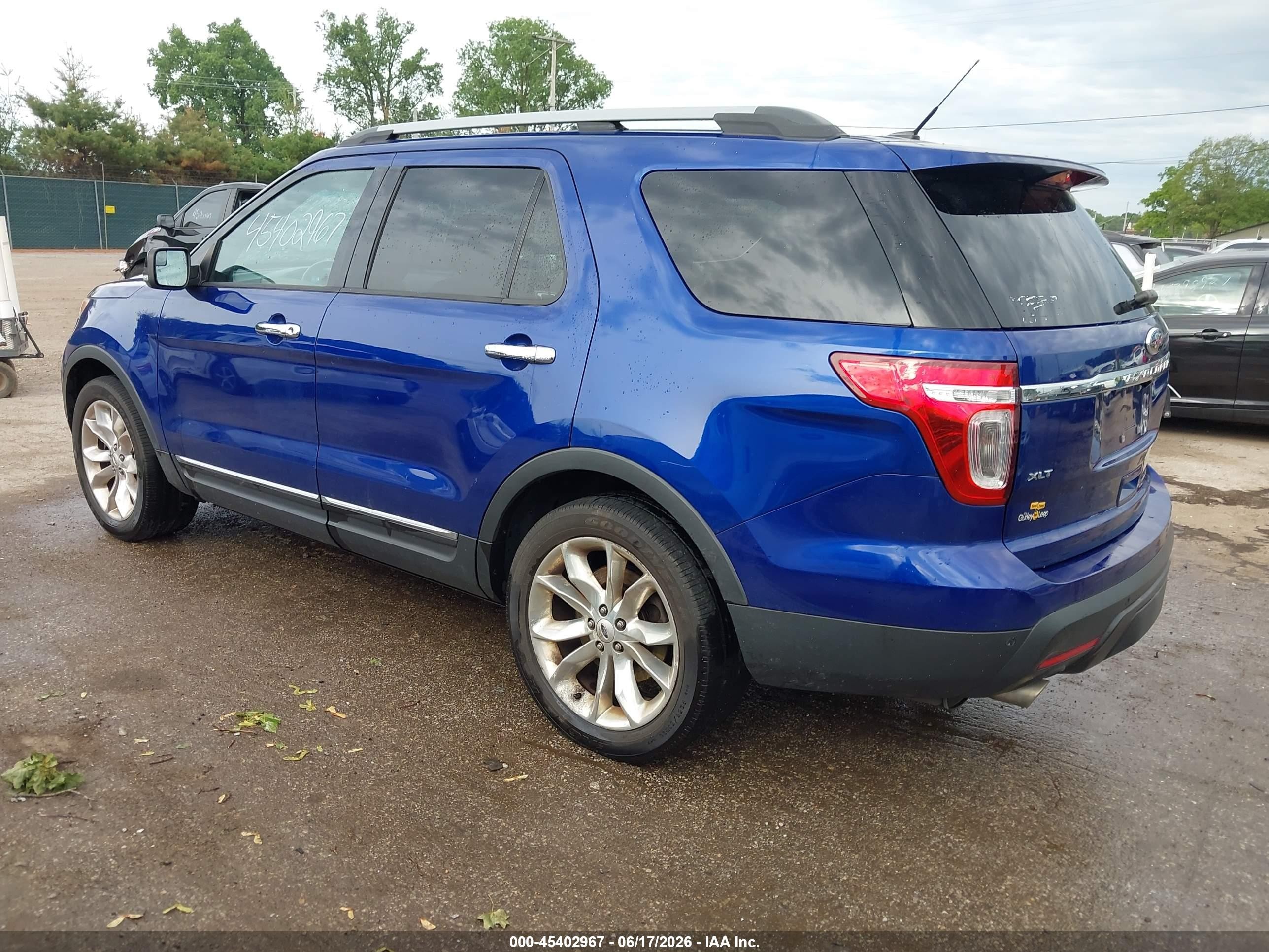 2015 Ford Explorer Xlt Blue vin: 1FM5K8D86FGB09654