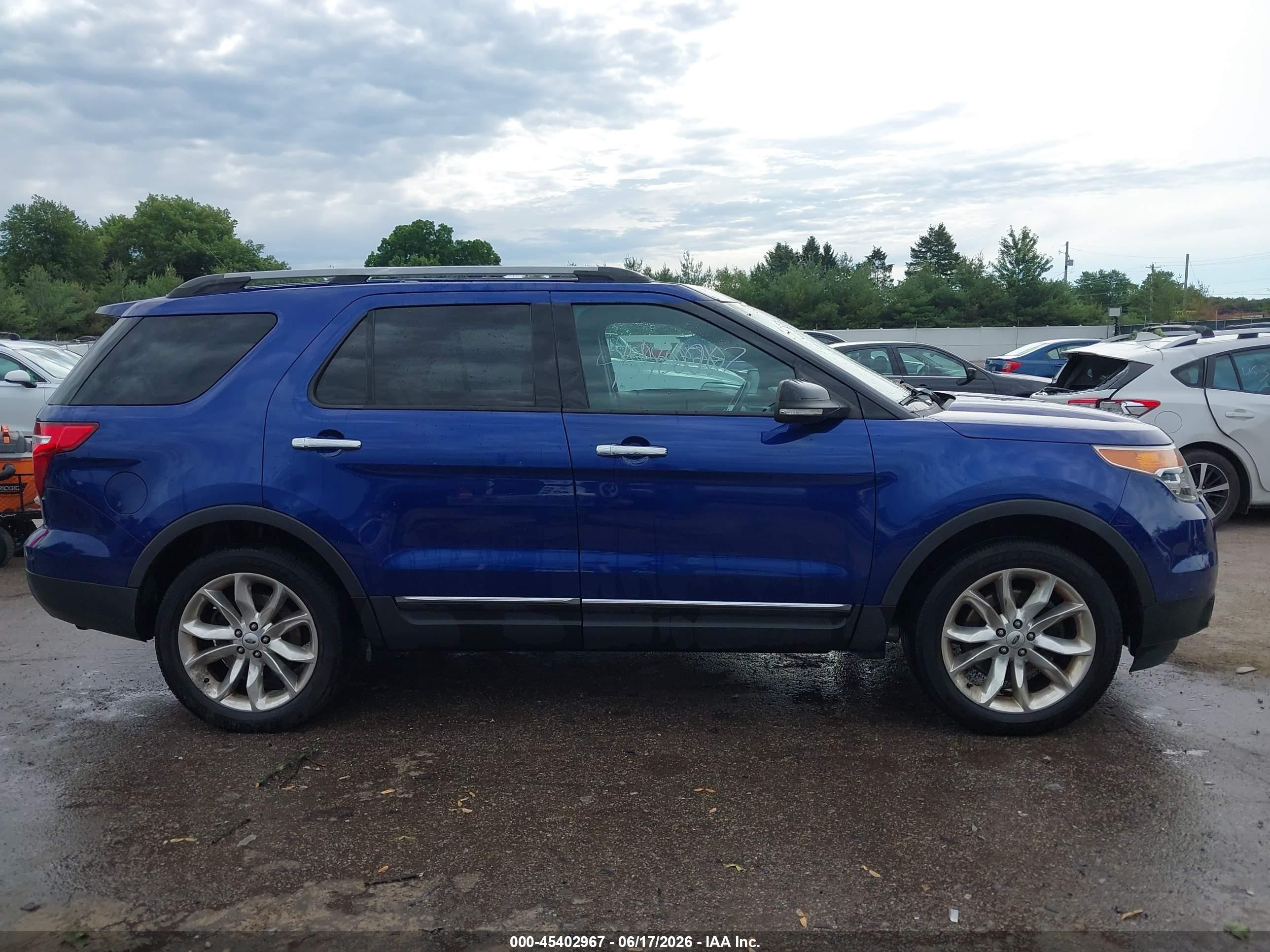 2015 Ford Explorer Xlt Blue vin: 1FM5K8D86FGB09654