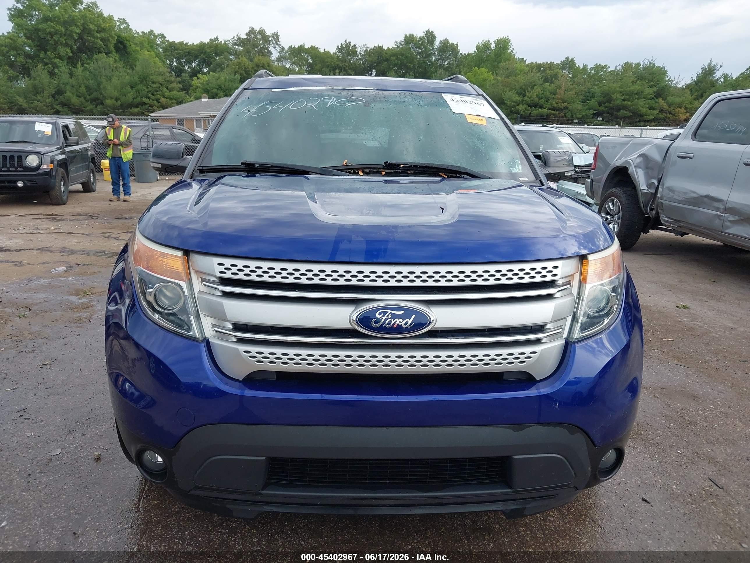 2015 Ford Explorer Xlt Blue vin: 1FM5K8D86FGB09654