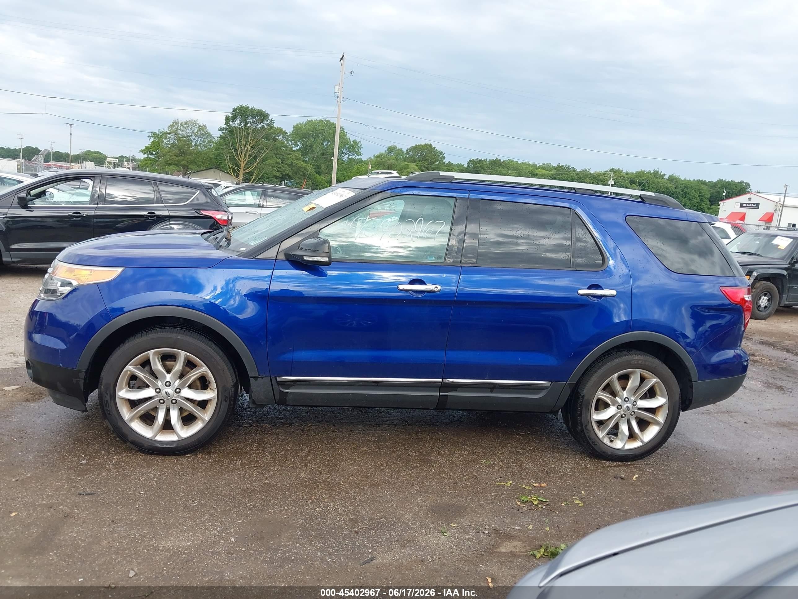 2015 Ford Explorer Xlt Blue vin: 1FM5K8D86FGB09654