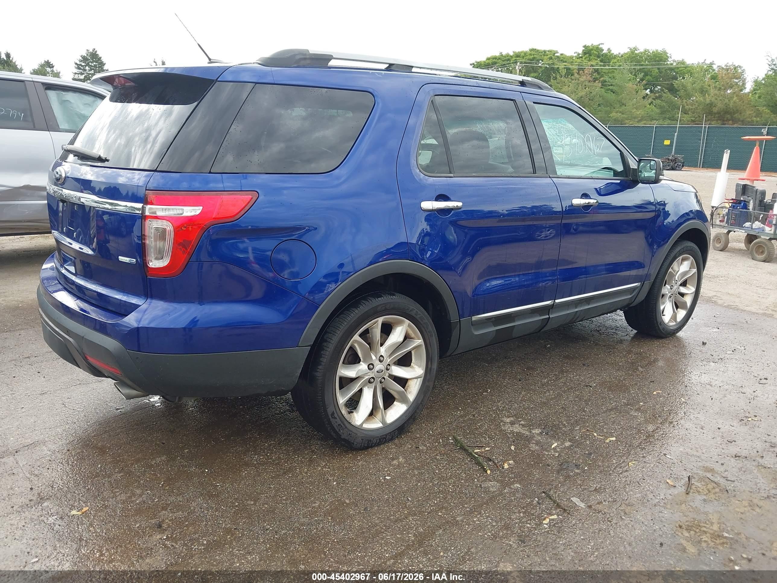 2015 Ford Explorer Xlt Blue vin: 1FM5K8D86FGB09654