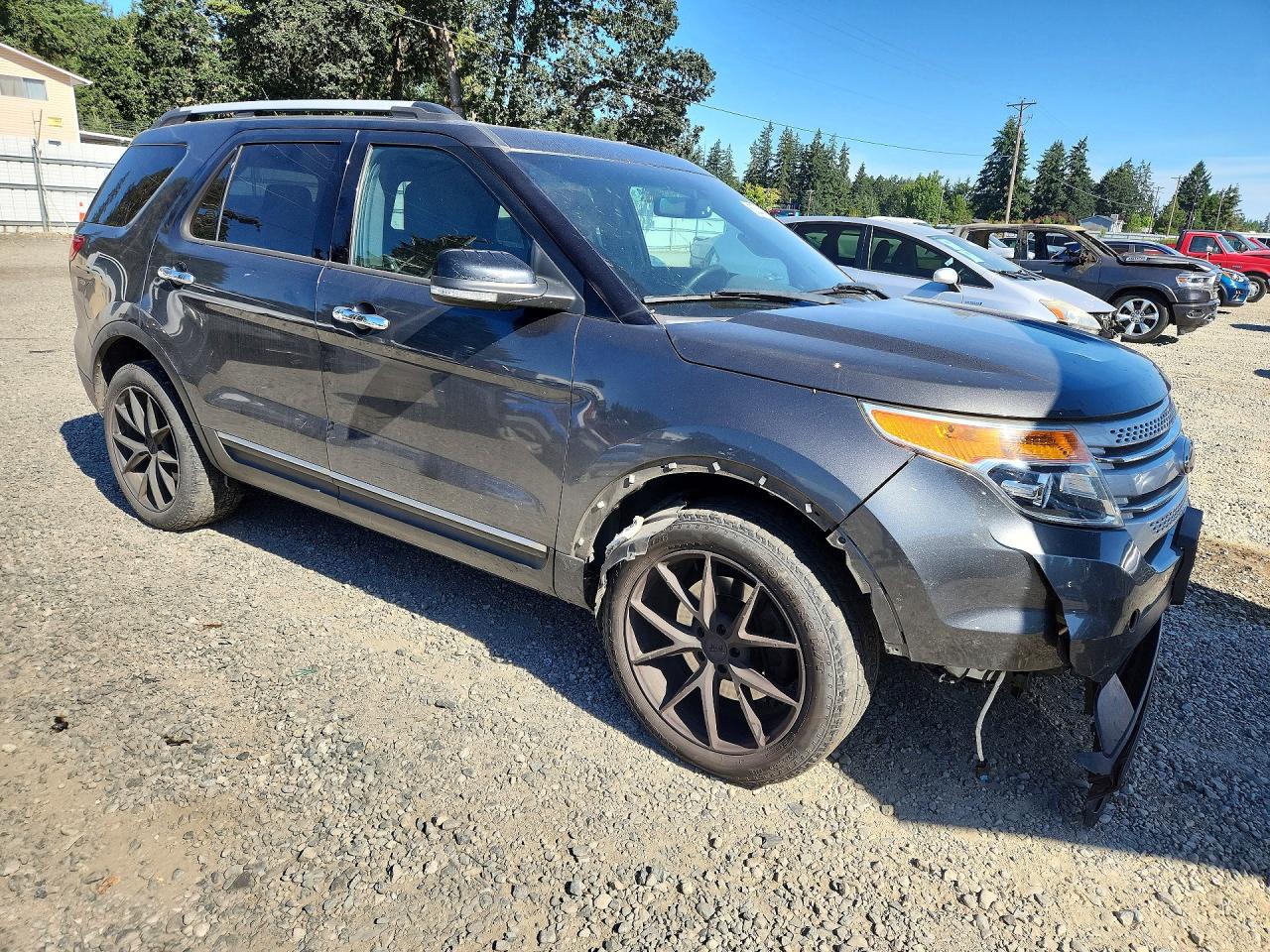 2015 Ford Explorer Xlt Gray vin: 1FM5K8D86FGB50964