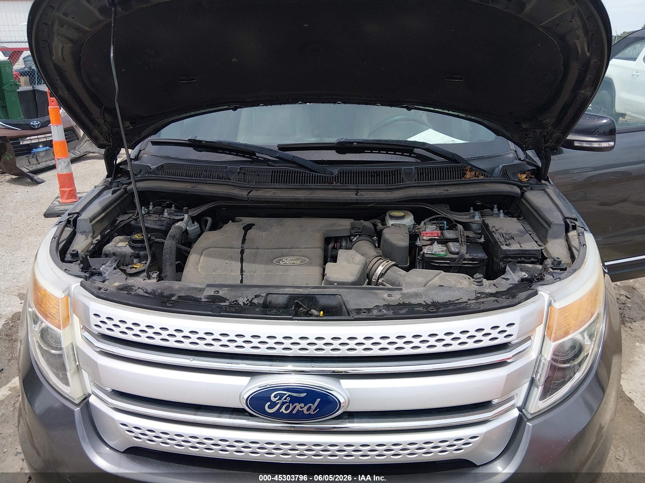 2015 Ford Explorer Xlt Gray vin: 1FM5K8D86FGB78439