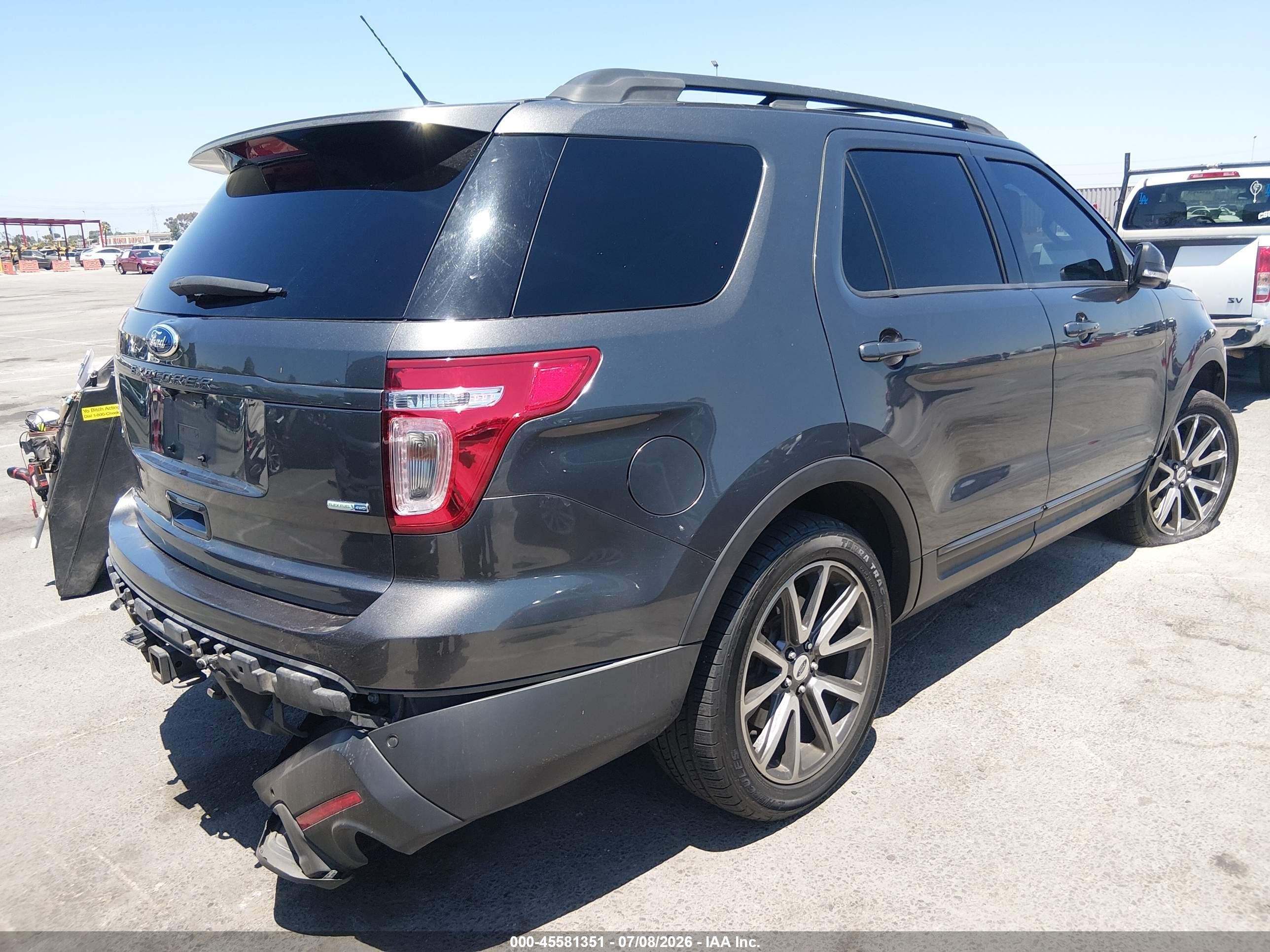 2015 Ford Explorer Xlt Gray vin: 1FM5K8D86FGC05347