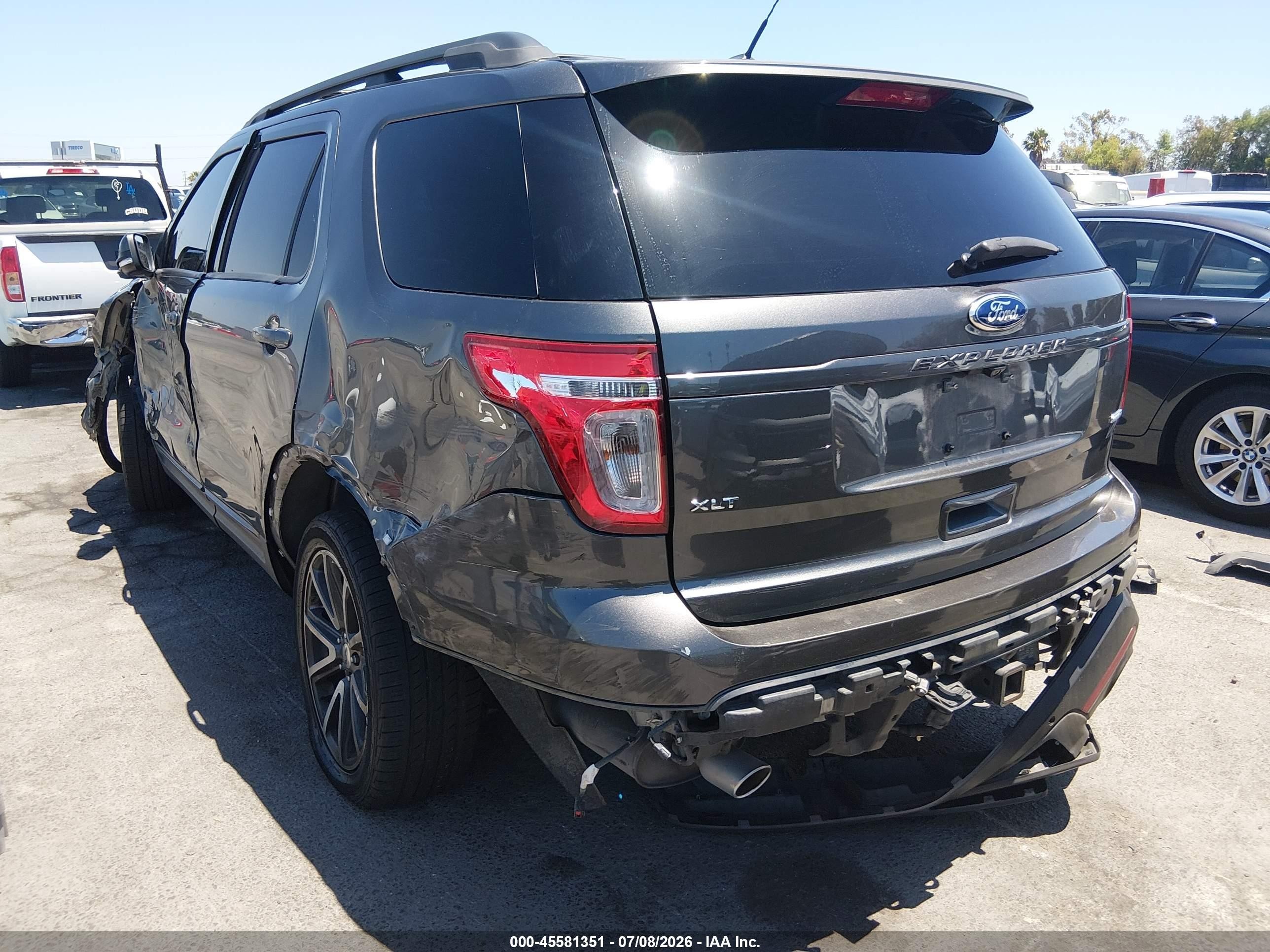 2015 Ford Explorer Xlt Gray vin: 1FM5K8D86FGC05347