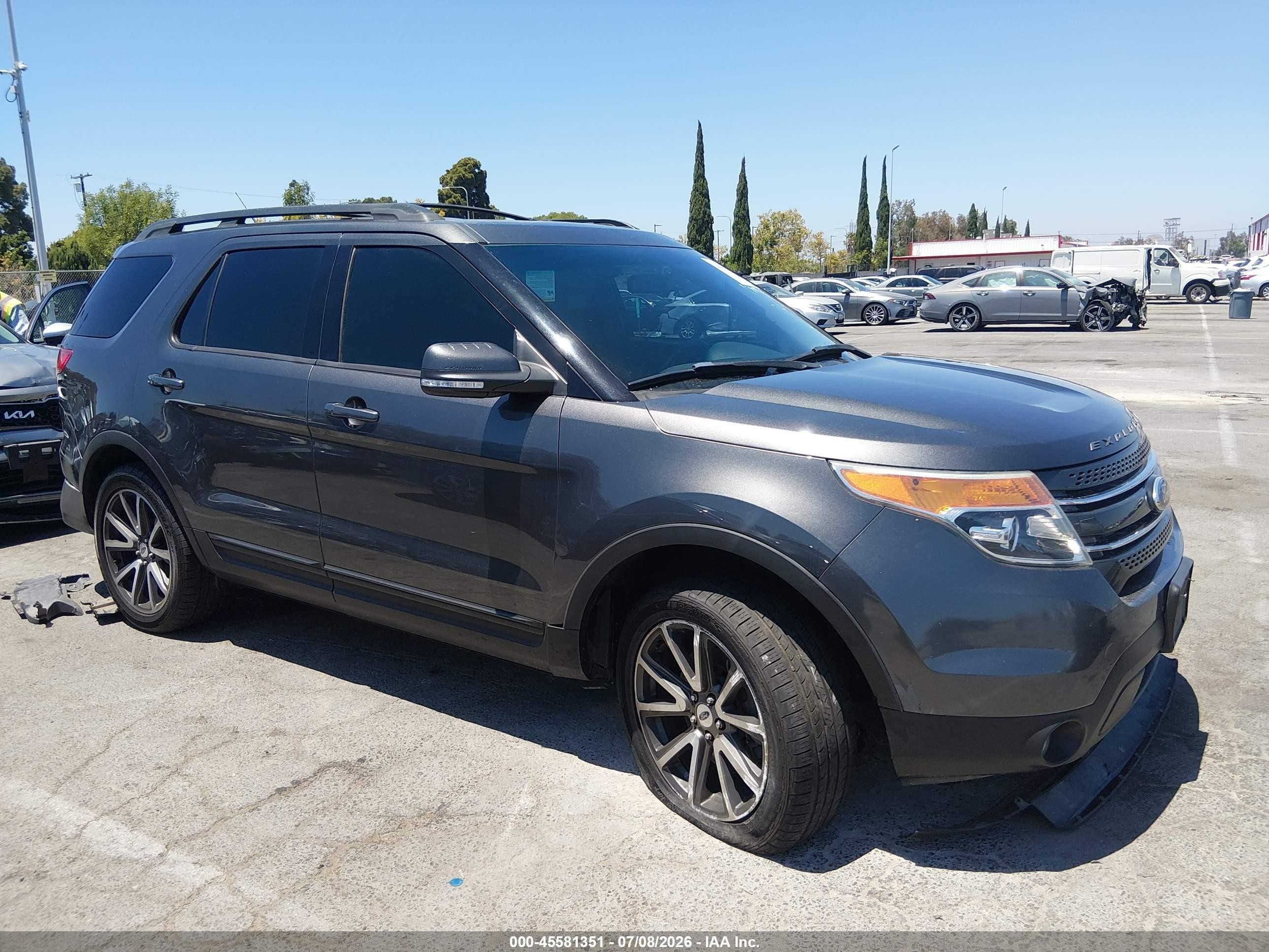 2015 Ford Explorer Xlt Gray vin: 1FM5K8D86FGC05347