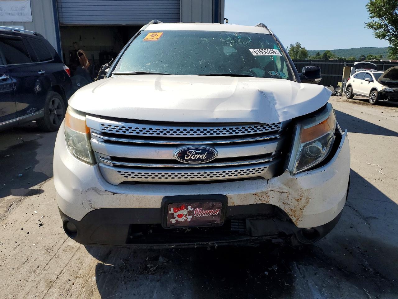 2015 Ford Explorer Xlt White vin: 1FM5K8D86FGC14128