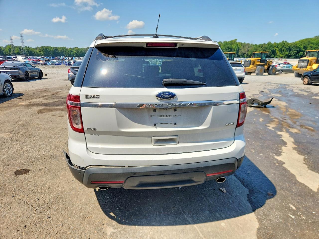 2015 Ford Explorer Xlt White vin: 1FM5K8D86FGC53494