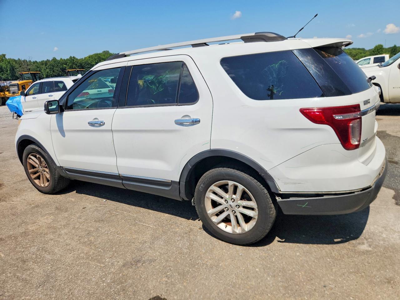 2015 Ford Explorer Xlt White vin: 1FM5K8D86FGC53494