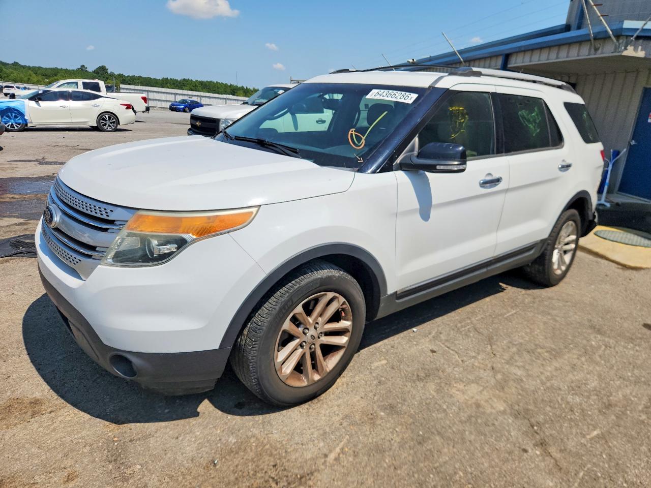2015 Ford Explorer Xlt White vin: 1FM5K8D86FGC53494
