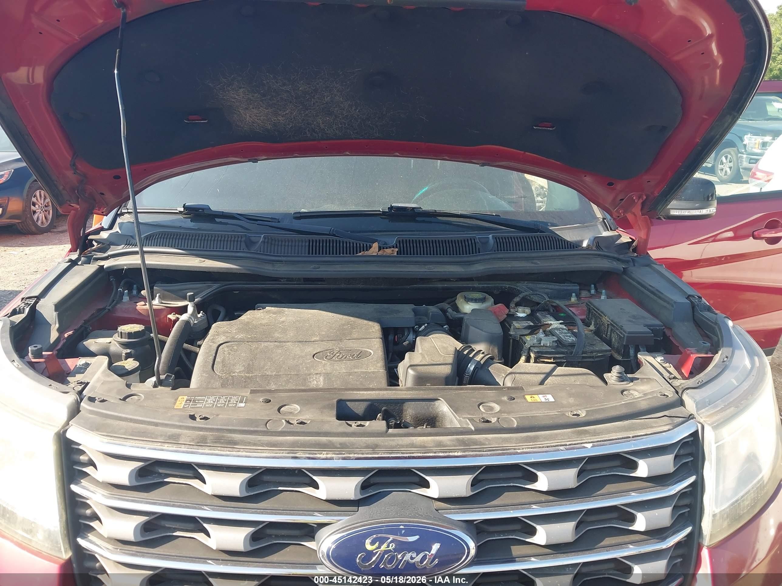 2016 Ford Explorer Xlt Red vin: 1FM5K8D86GGC05835