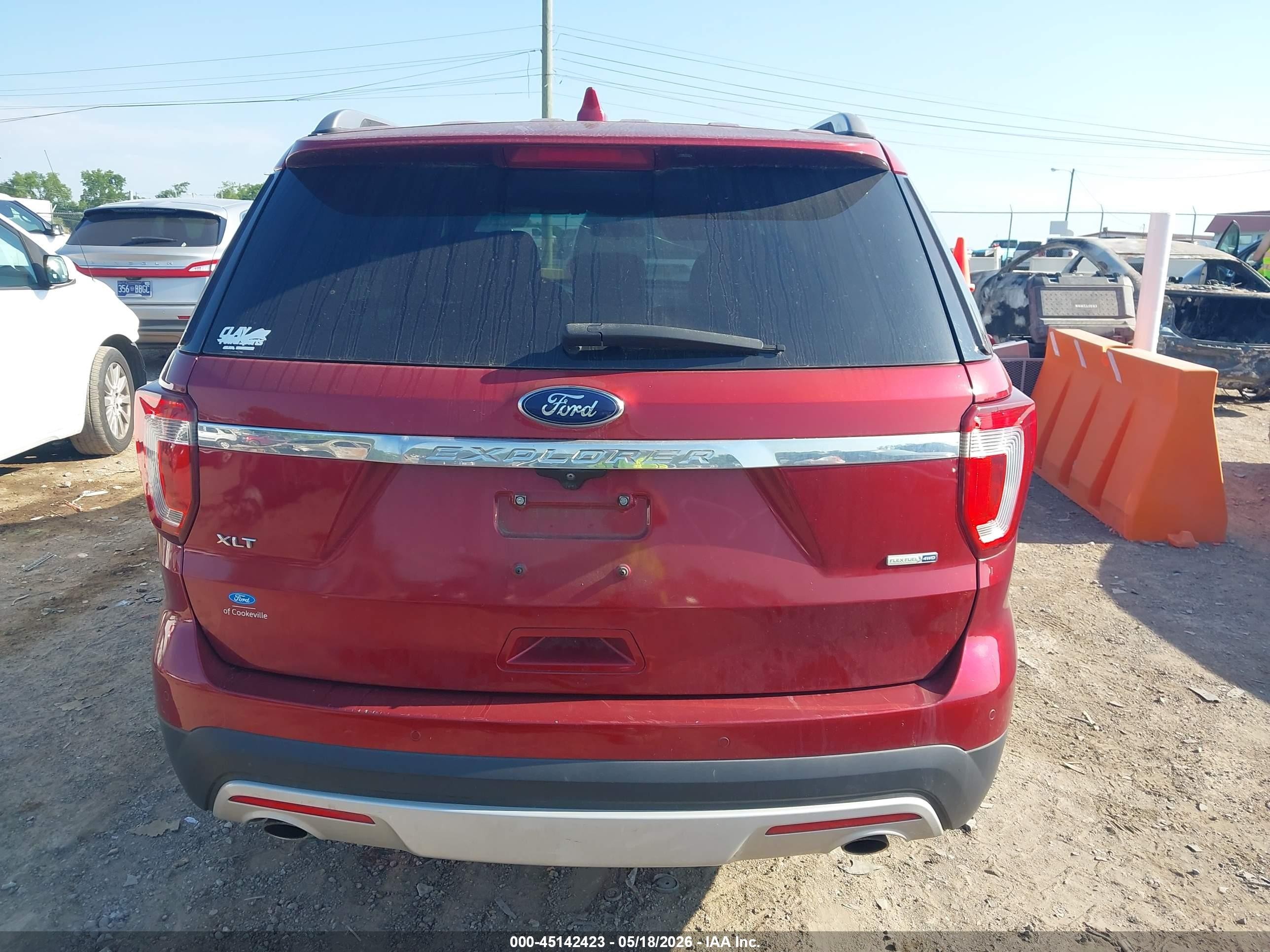 2016 Ford Explorer Xlt Red vin: 1FM5K8D86GGC05835