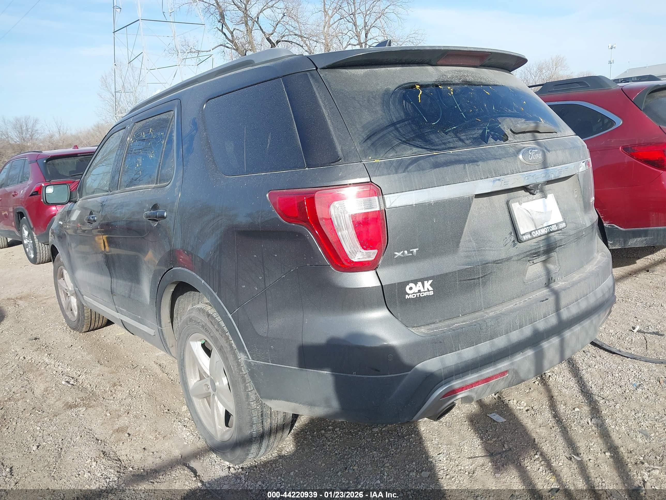 2017 Ford Explorer Xlt Gray vin: 1FM5K8D86HGD43666