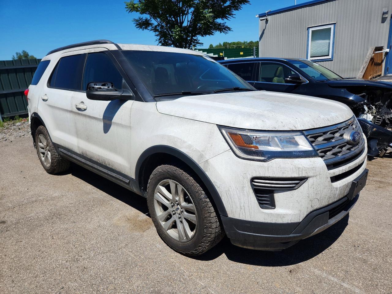 2018 Ford Explorer Xlt White vin: 1FM5K8D86JGA17517