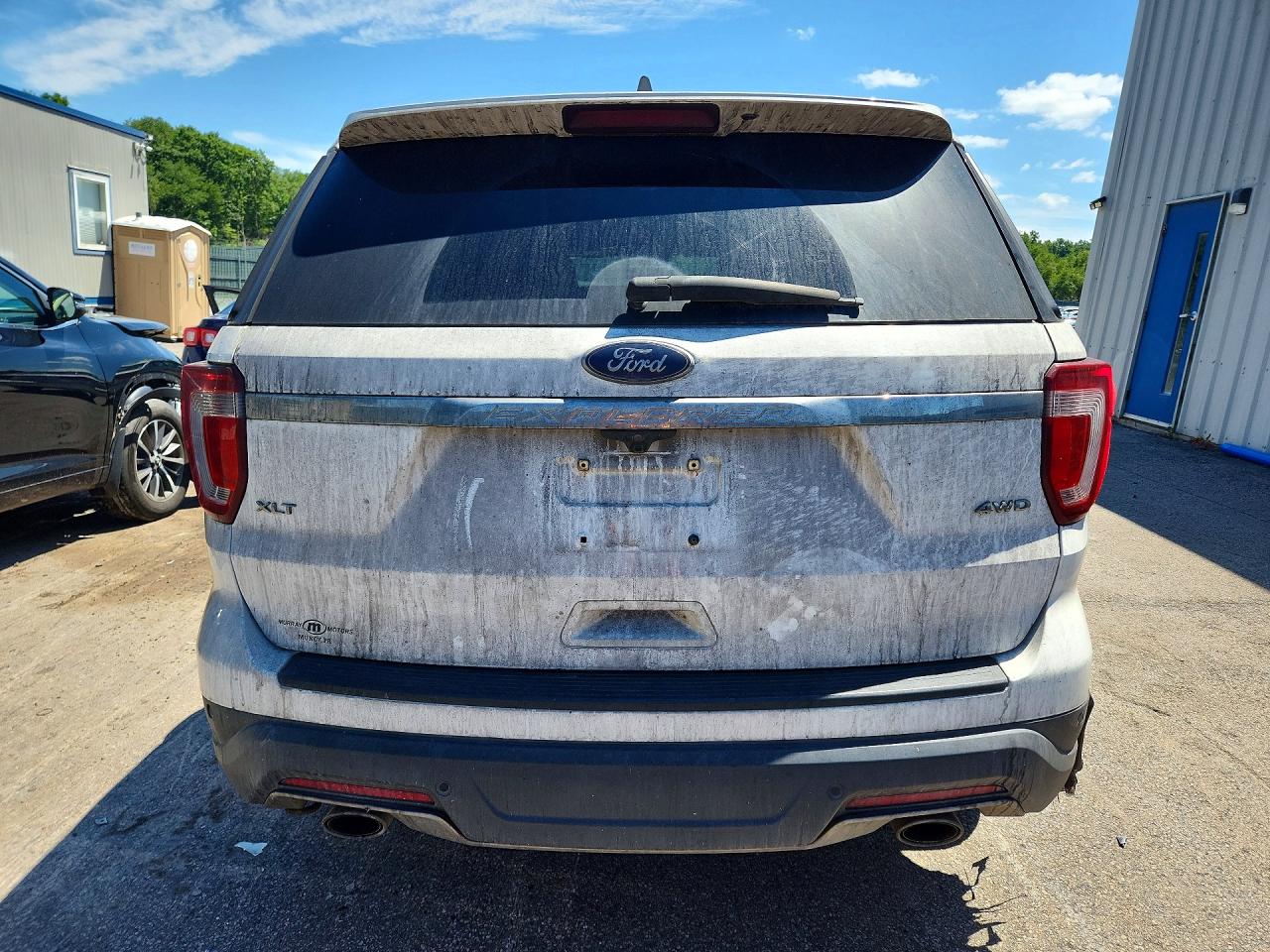 2018 Ford Explorer Xlt White vin: 1FM5K8D86JGA17517