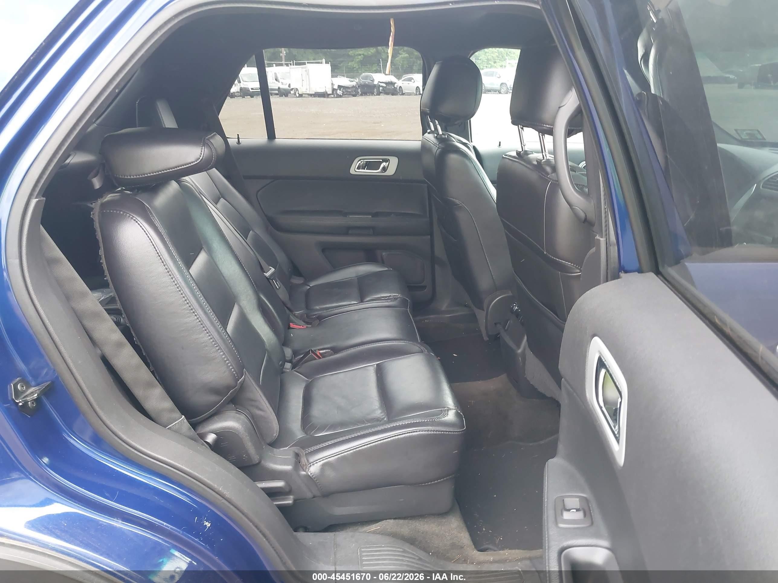 2013 Ford Explorer Xlt Blue vin: 1FM5K8D87DGA06143