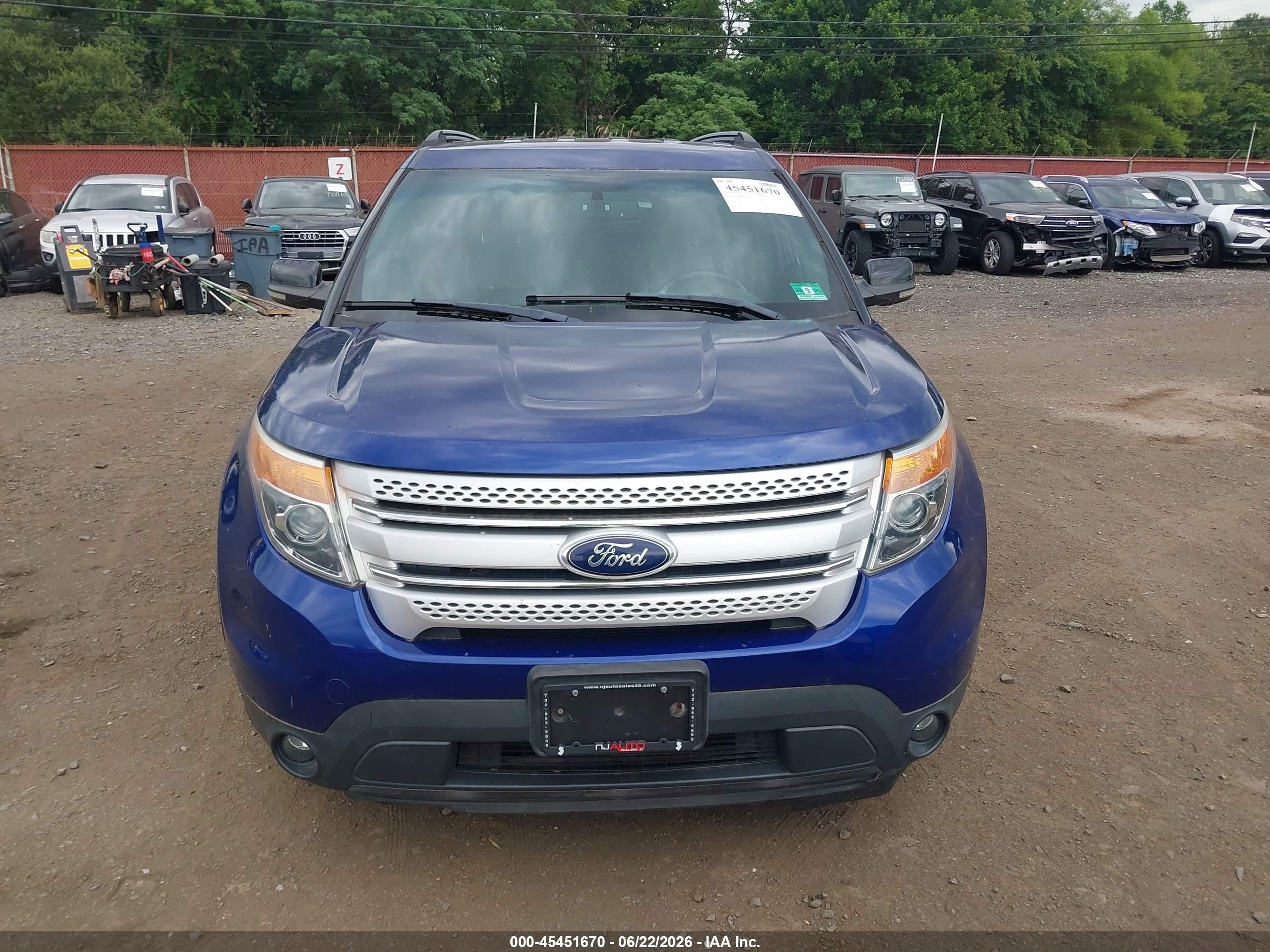 2013 Ford Explorer Xlt Blue vin: 1FM5K8D87DGA06143