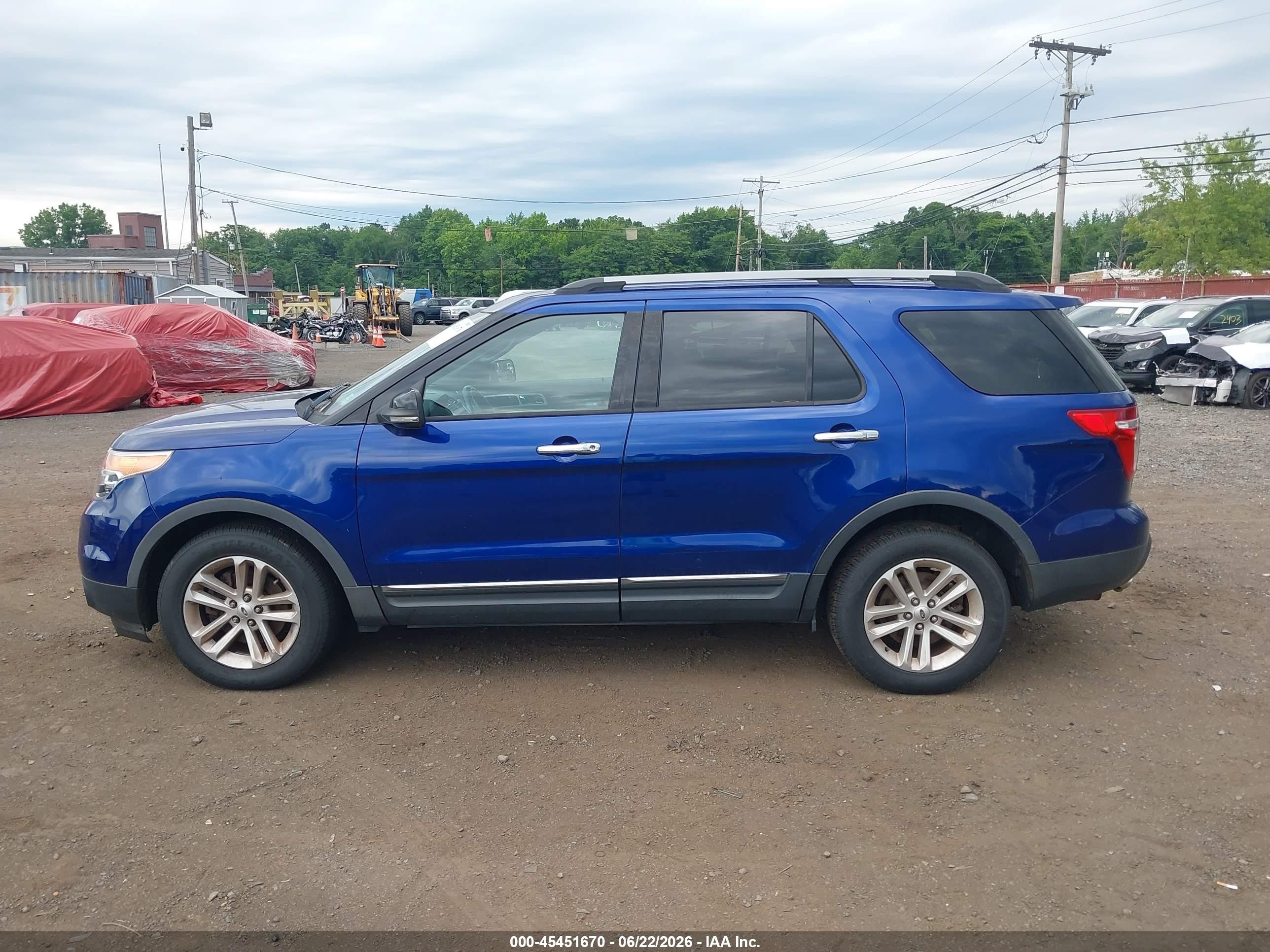 2013 Ford Explorer Xlt Blue vin: 1FM5K8D87DGA06143
