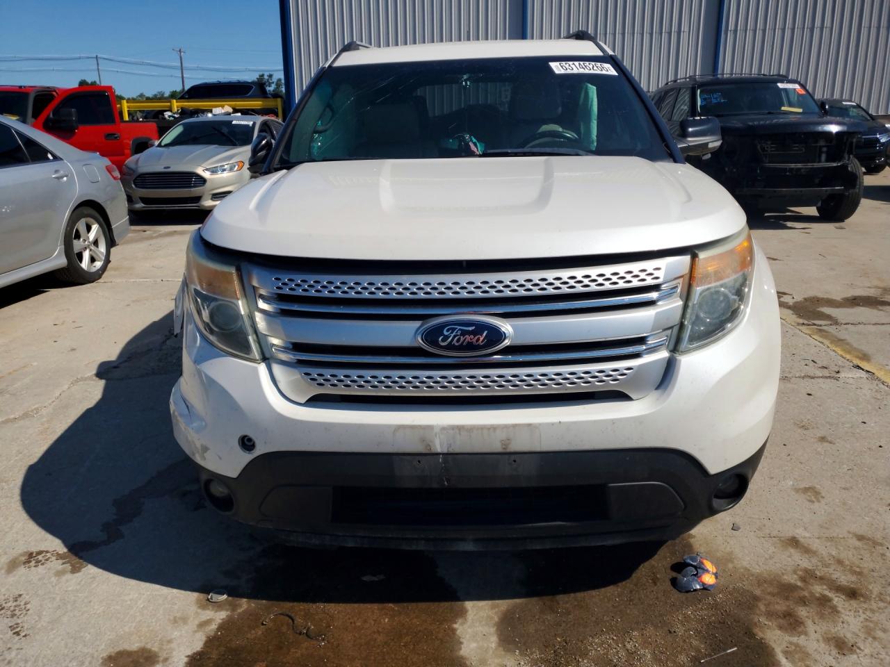 2013 Ford Explorer Xlt White vin: 1FM5K8D87DGA20818