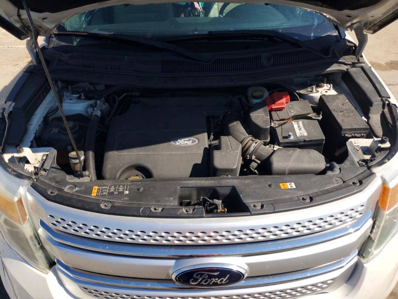 2013 Ford Explorer Xlt White vin: 1FM5K8D87DGA20818