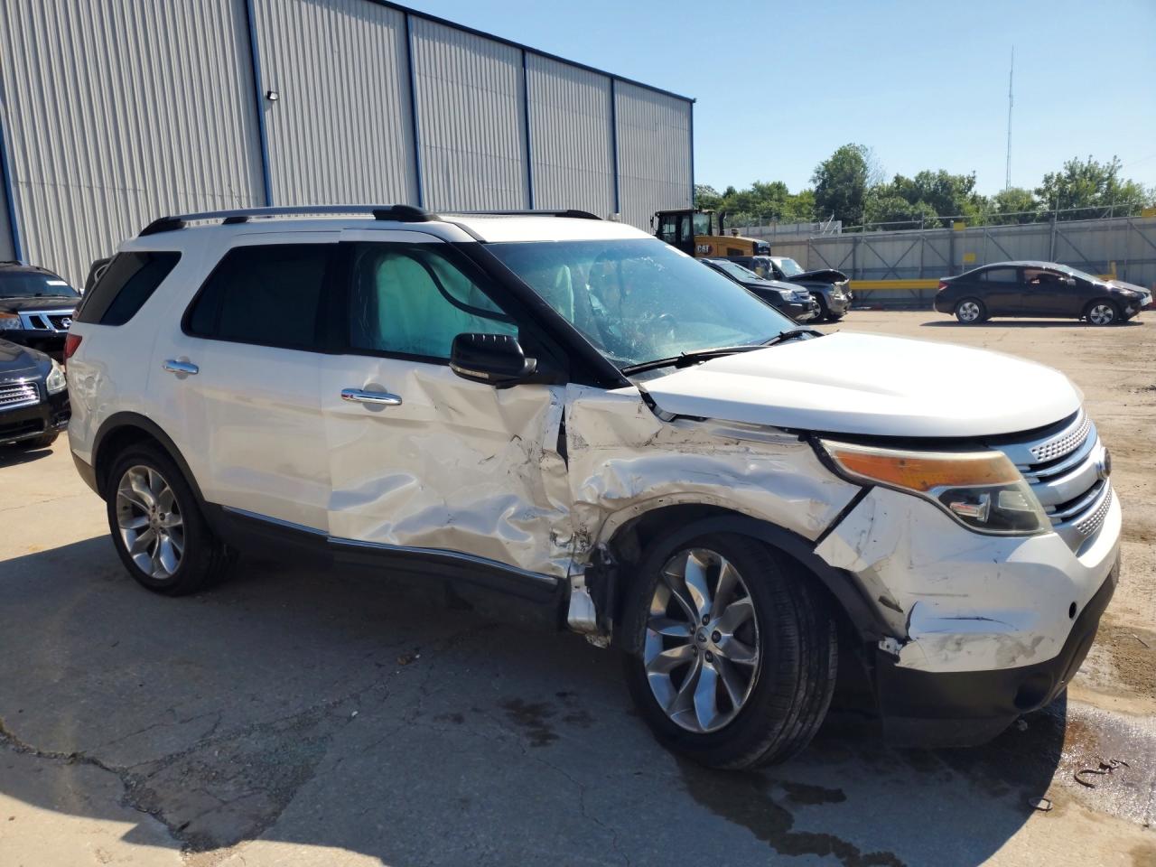 2013 Ford Explorer Xlt White vin: 1FM5K8D87DGA20818