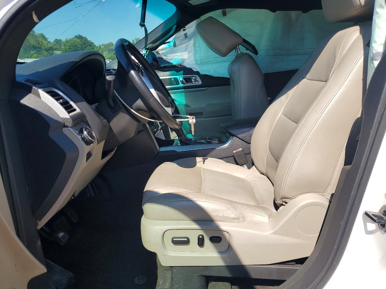 2013 Ford Explorer Xlt White vin: 1FM5K8D87DGA20818