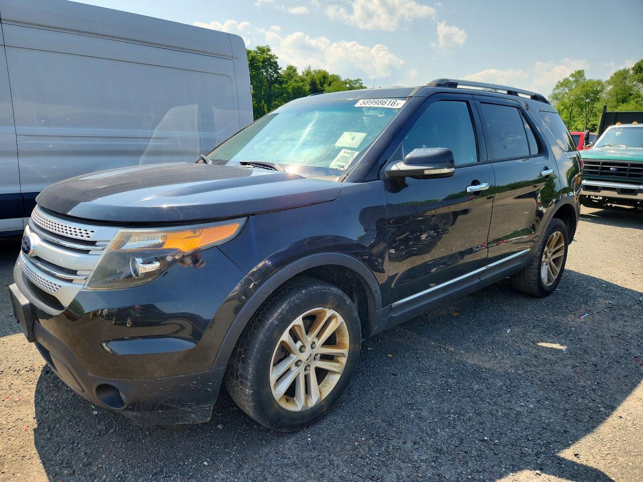 2013 Ford Explorer Xlt Black vin: 1FM5K8D87DGA51230