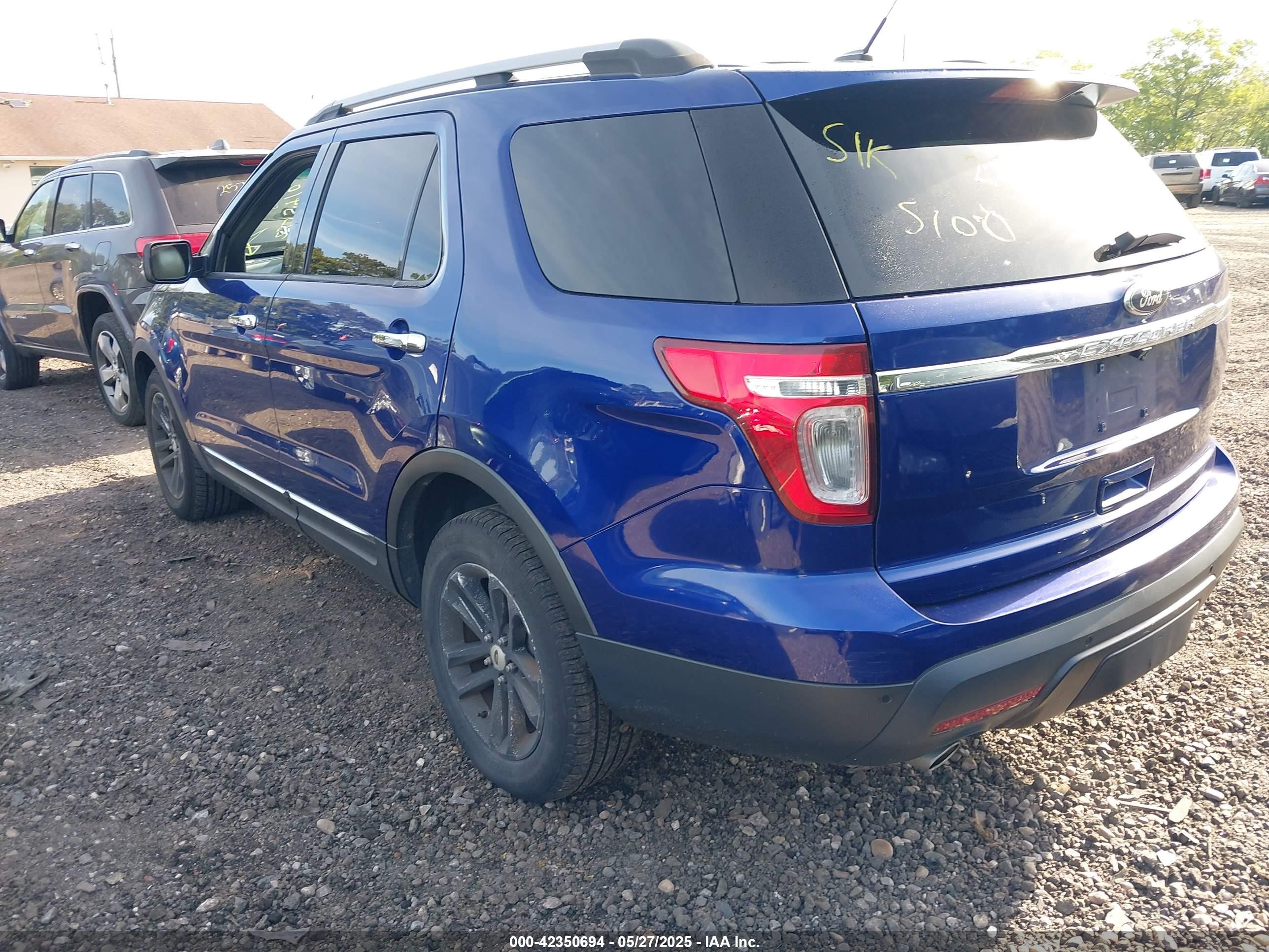 2013 Ford Explorer Xlt Blue vin: 1FM5K8D87DGA65113