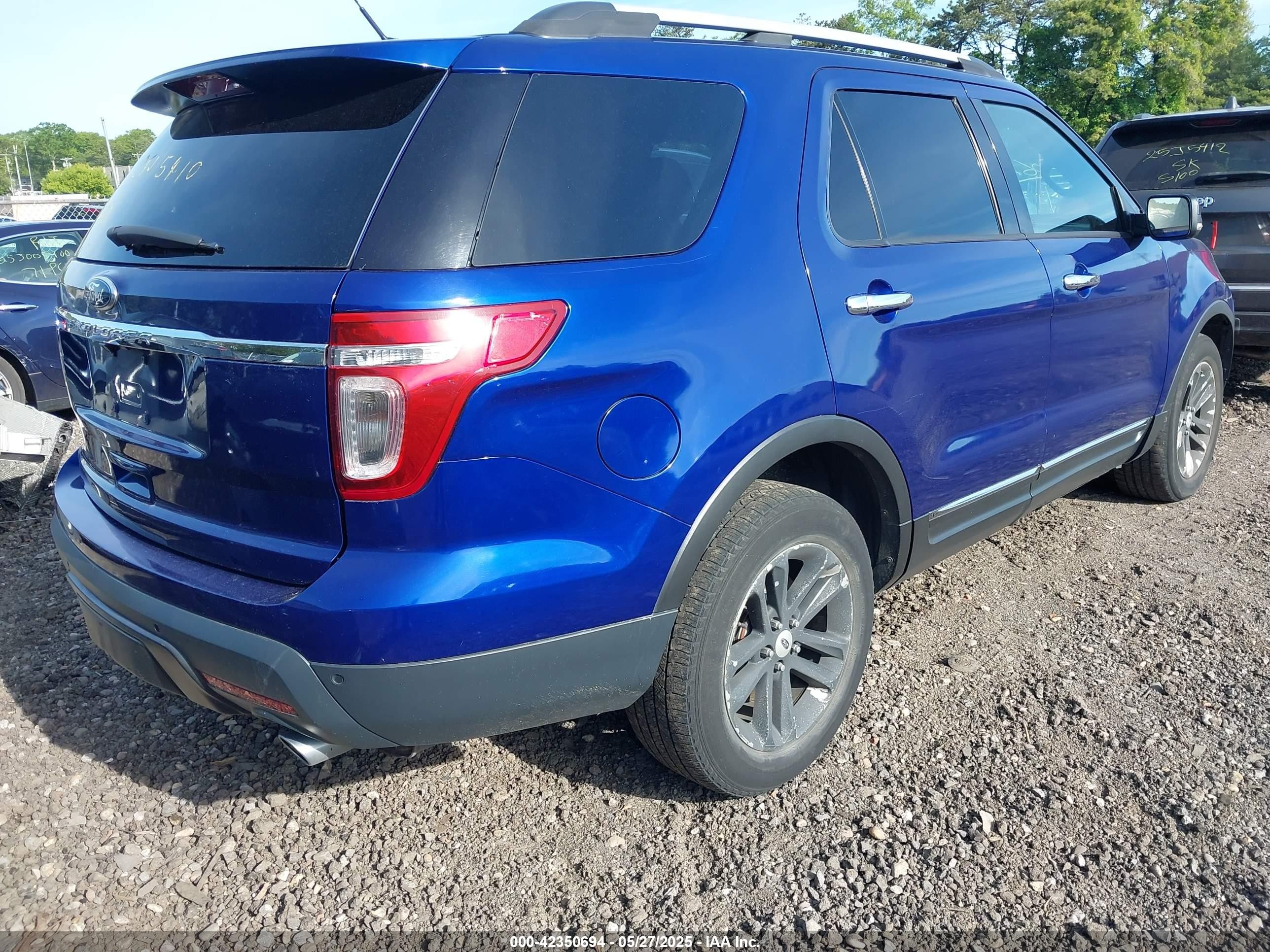 2013 Ford Explorer Xlt Blue vin: 1FM5K8D87DGA65113
