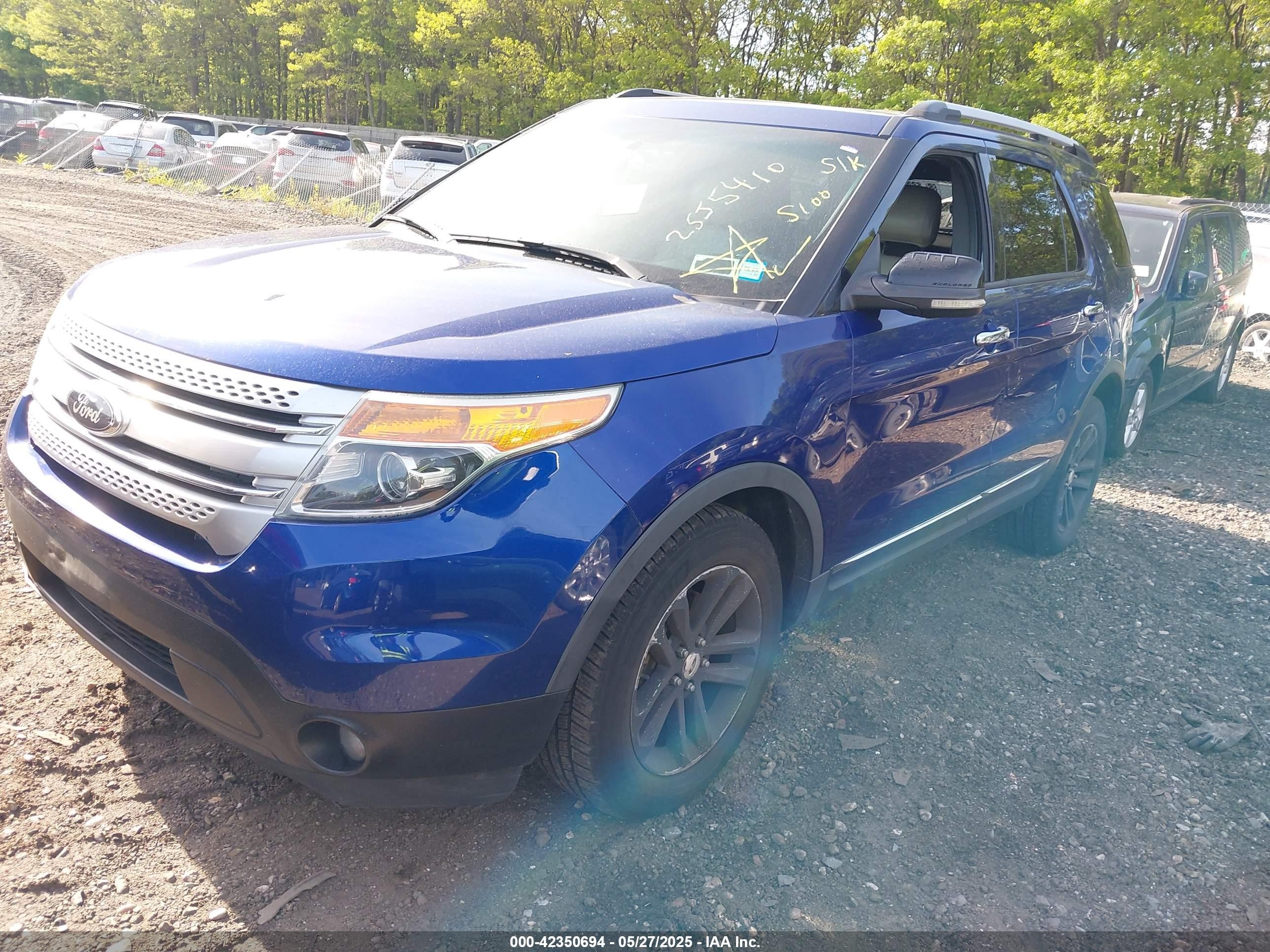2013 Ford Explorer Xlt Blue vin: 1FM5K8D87DGA65113