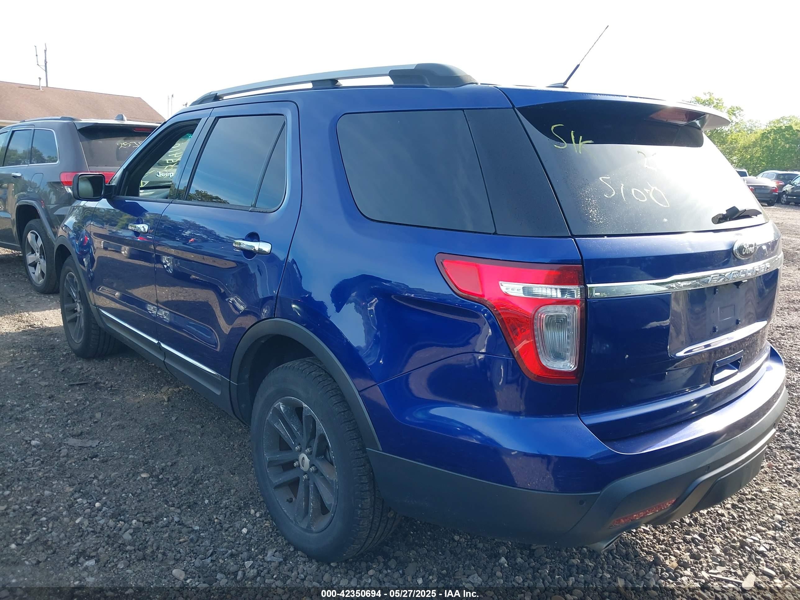2013 Ford Explorer Xlt Blue vin: 1FM5K8D87DGA65113