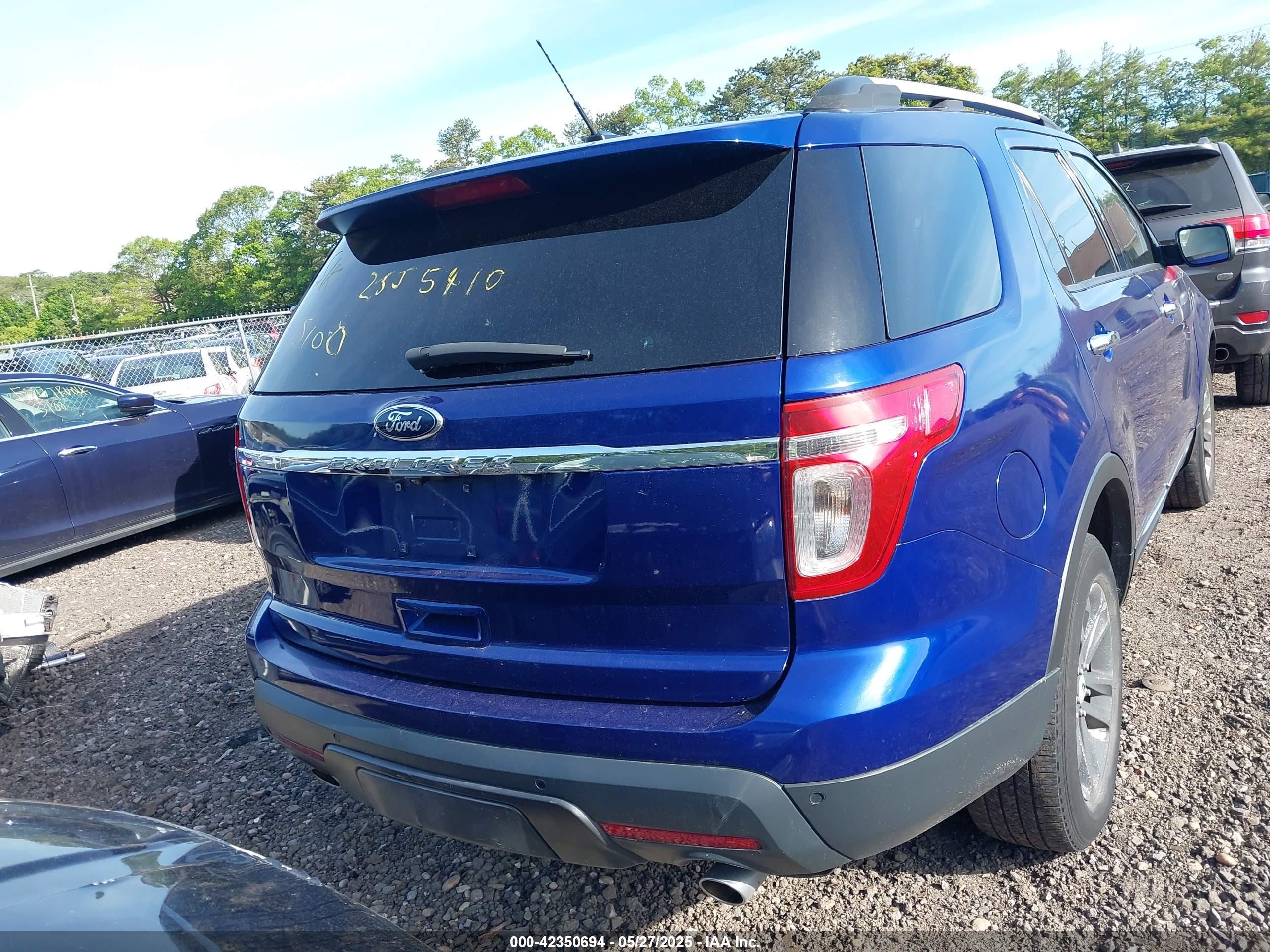2013 Ford Explorer Xlt Blue vin: 1FM5K8D87DGA65113