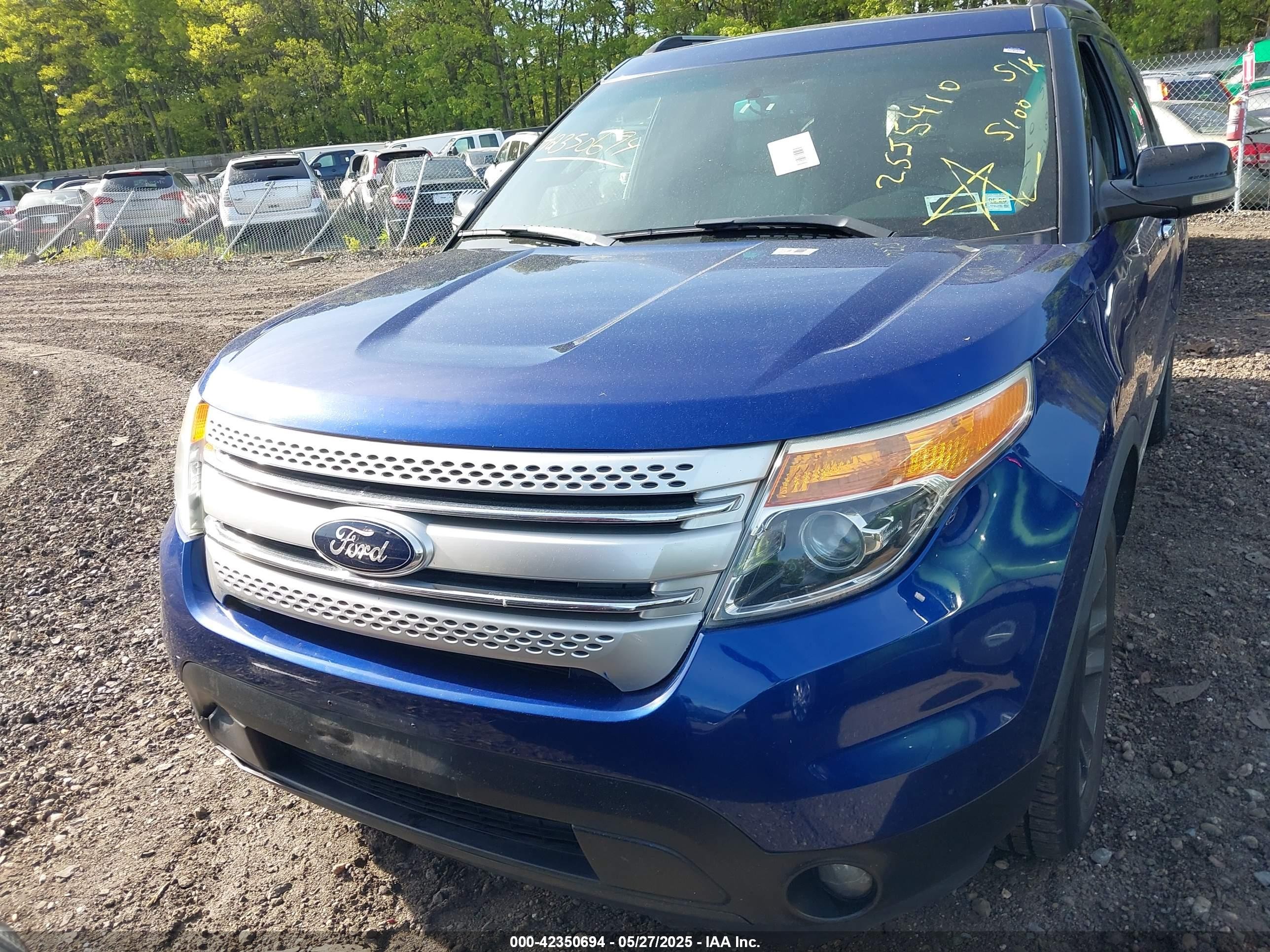 2013 Ford Explorer Xlt Blue vin: 1FM5K8D87DGA65113