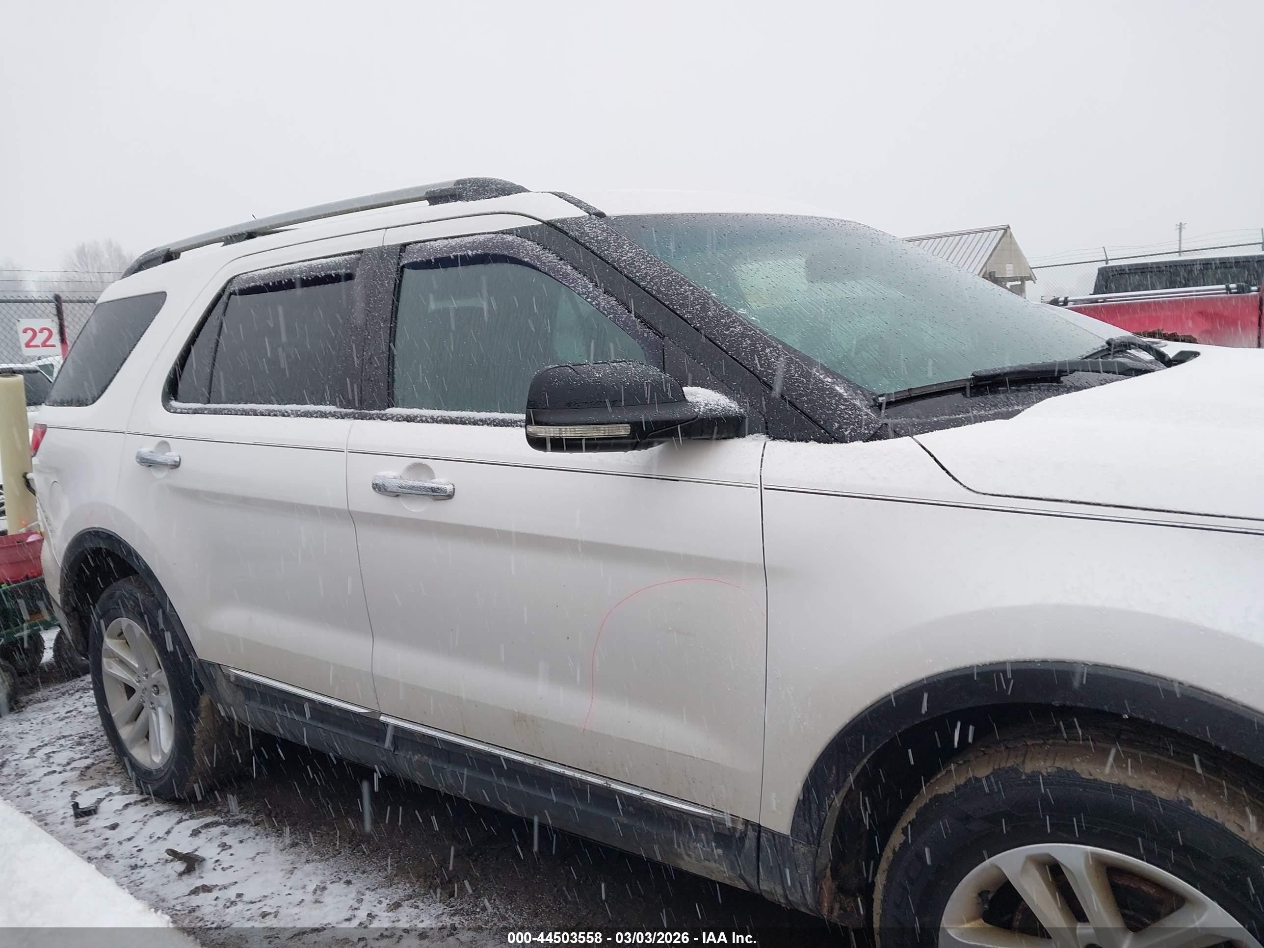 2013 Ford Explorer Xlt White vin: 1FM5K8D87DGB02810