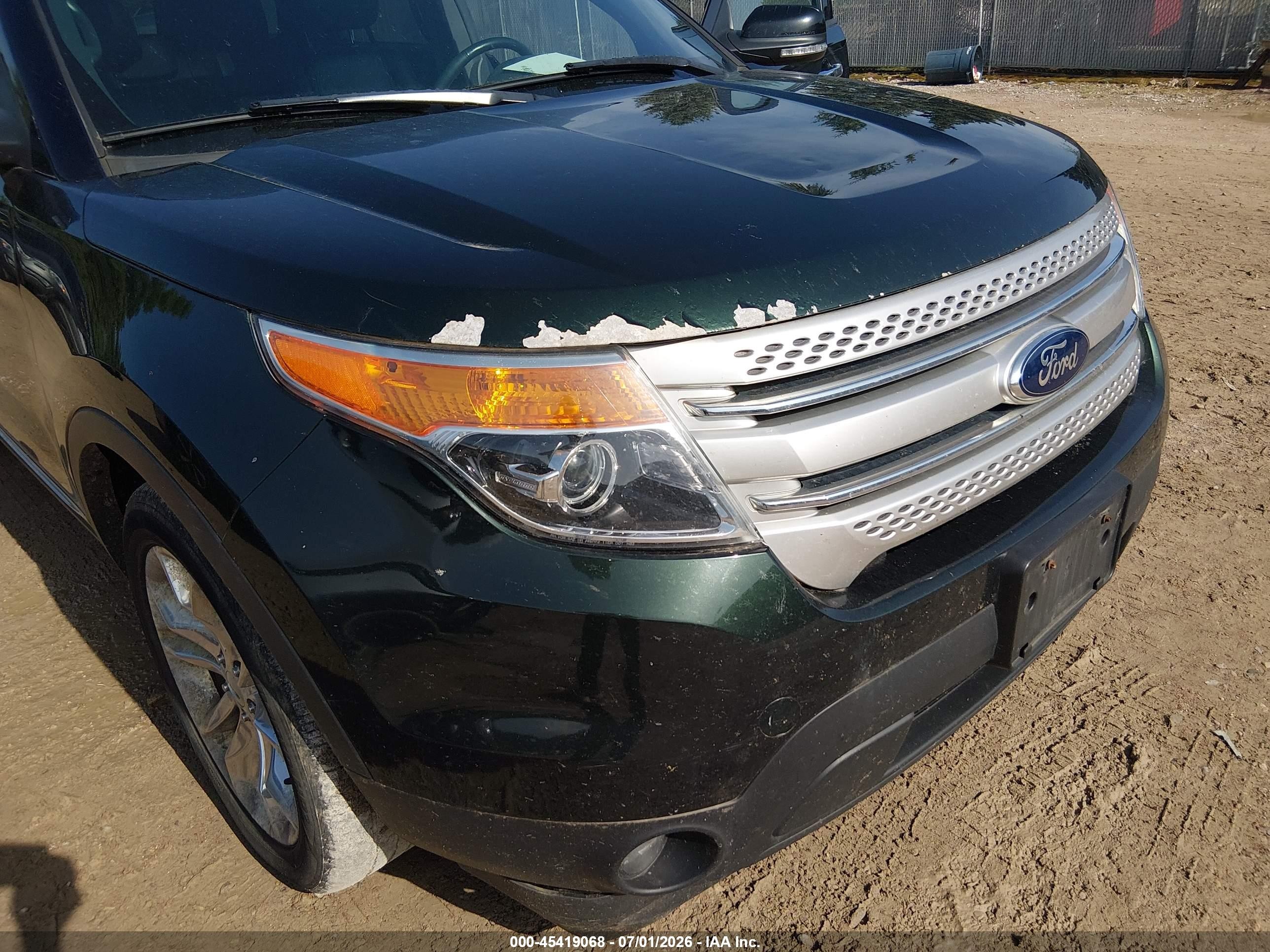 2013 Ford Explorer Xlt Зеленый vin: 1FM5K8D87DGC14071
